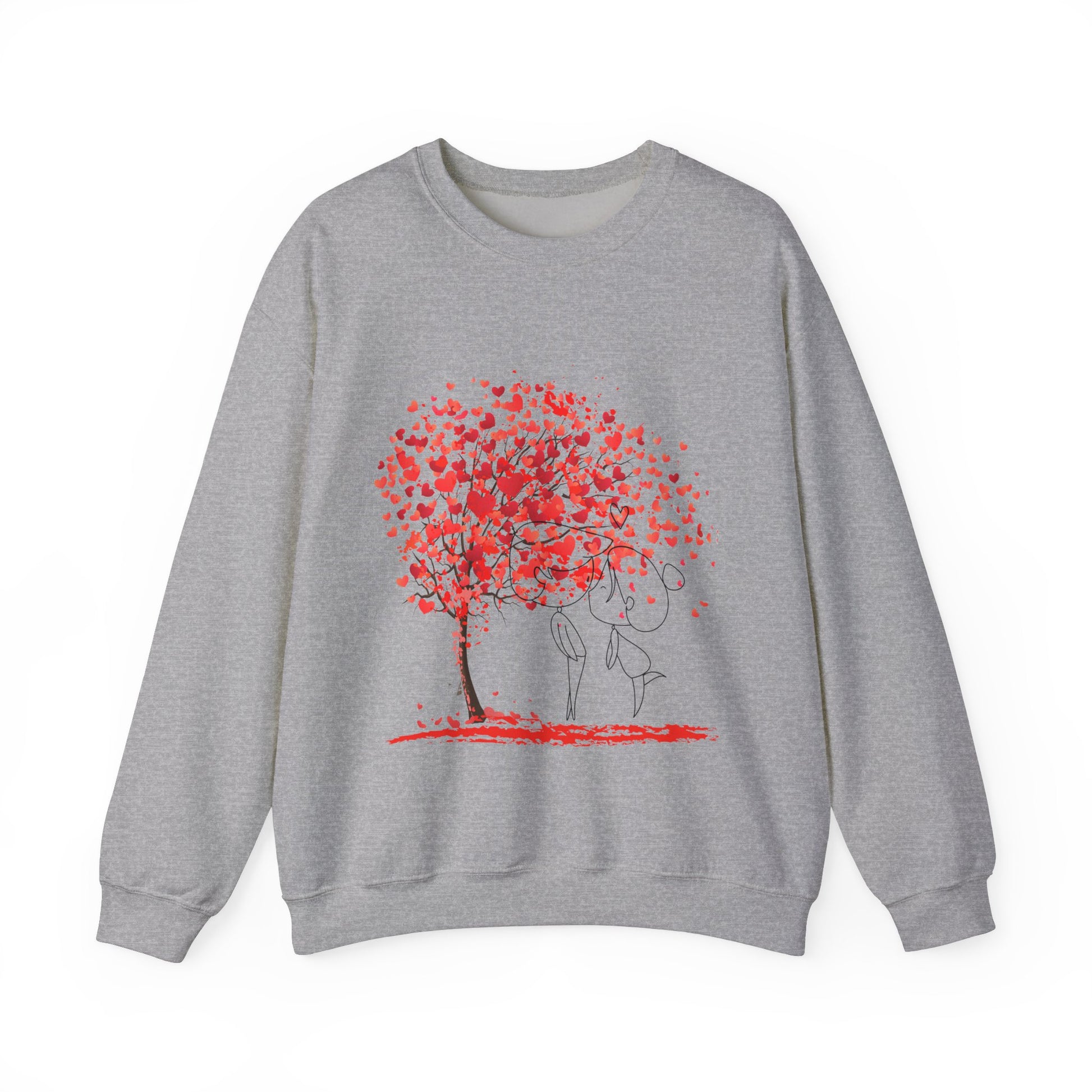 Love Tree Unisex Heavy Blend™ Crewneck Sweatshirt - Cozy Heartfelt Gift for Valentine's Day