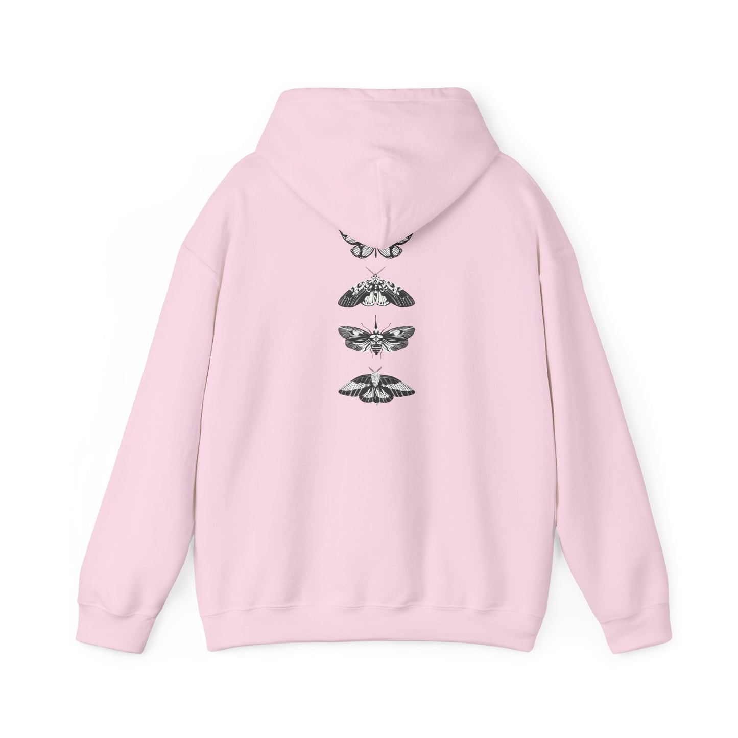 Butterfly Design Unisex Heavy Blend Hoodie – Cozy and Stylish for Nature Lovers