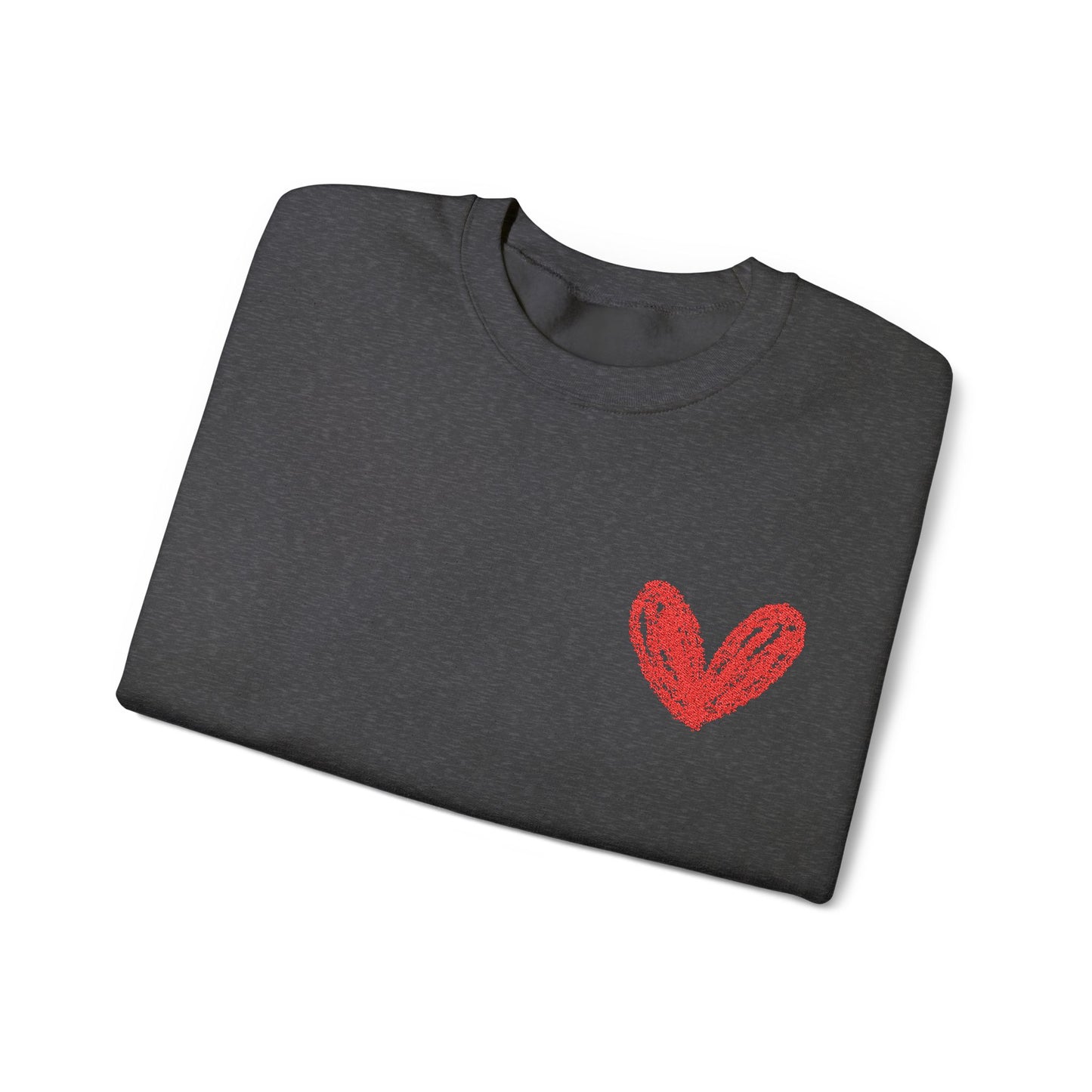 Cozy Heart Crewneck Sweatshirt - Perfect for Valentine's Day and Everyday Comfort