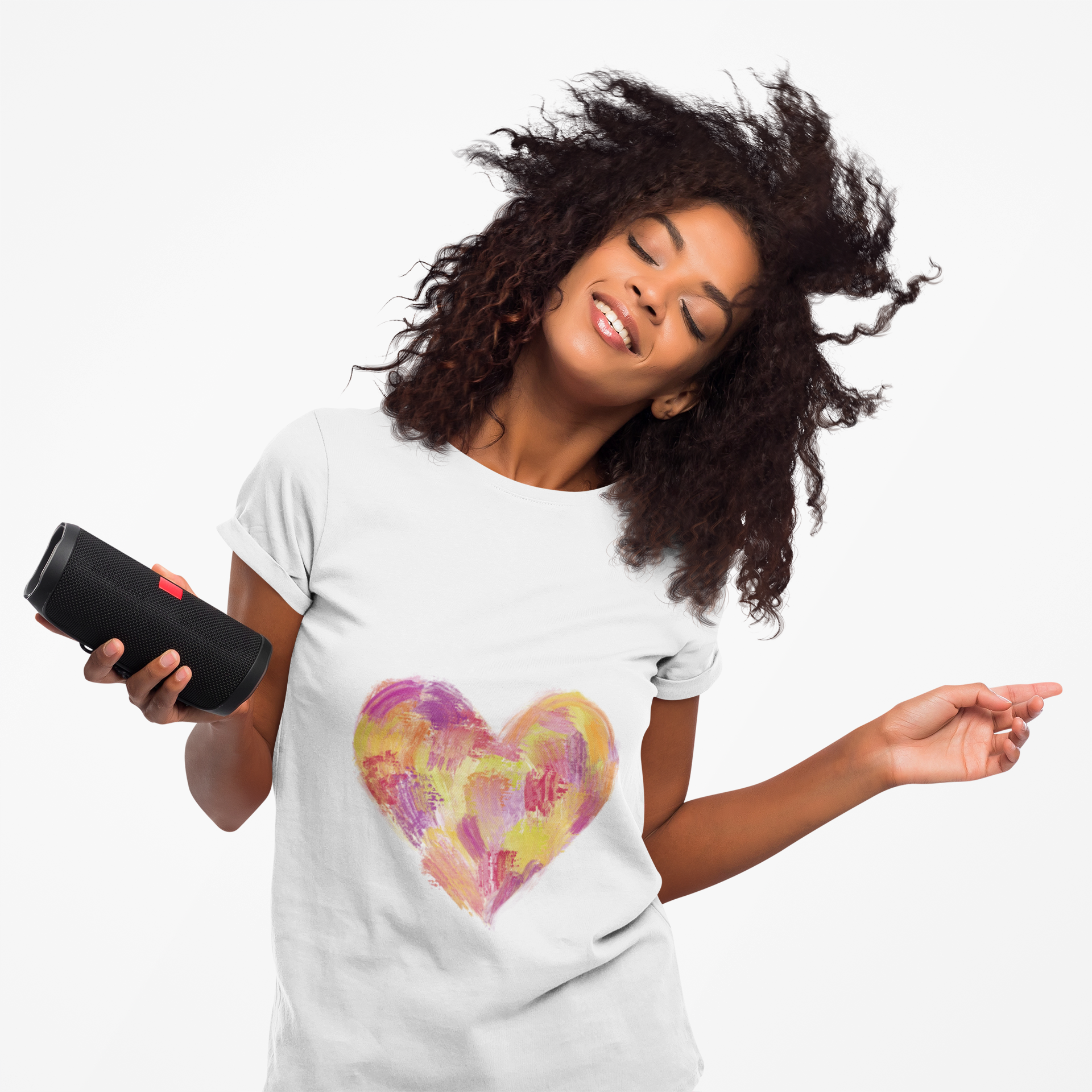 Watercolor Heart Unisex Softstyle T-Shirt