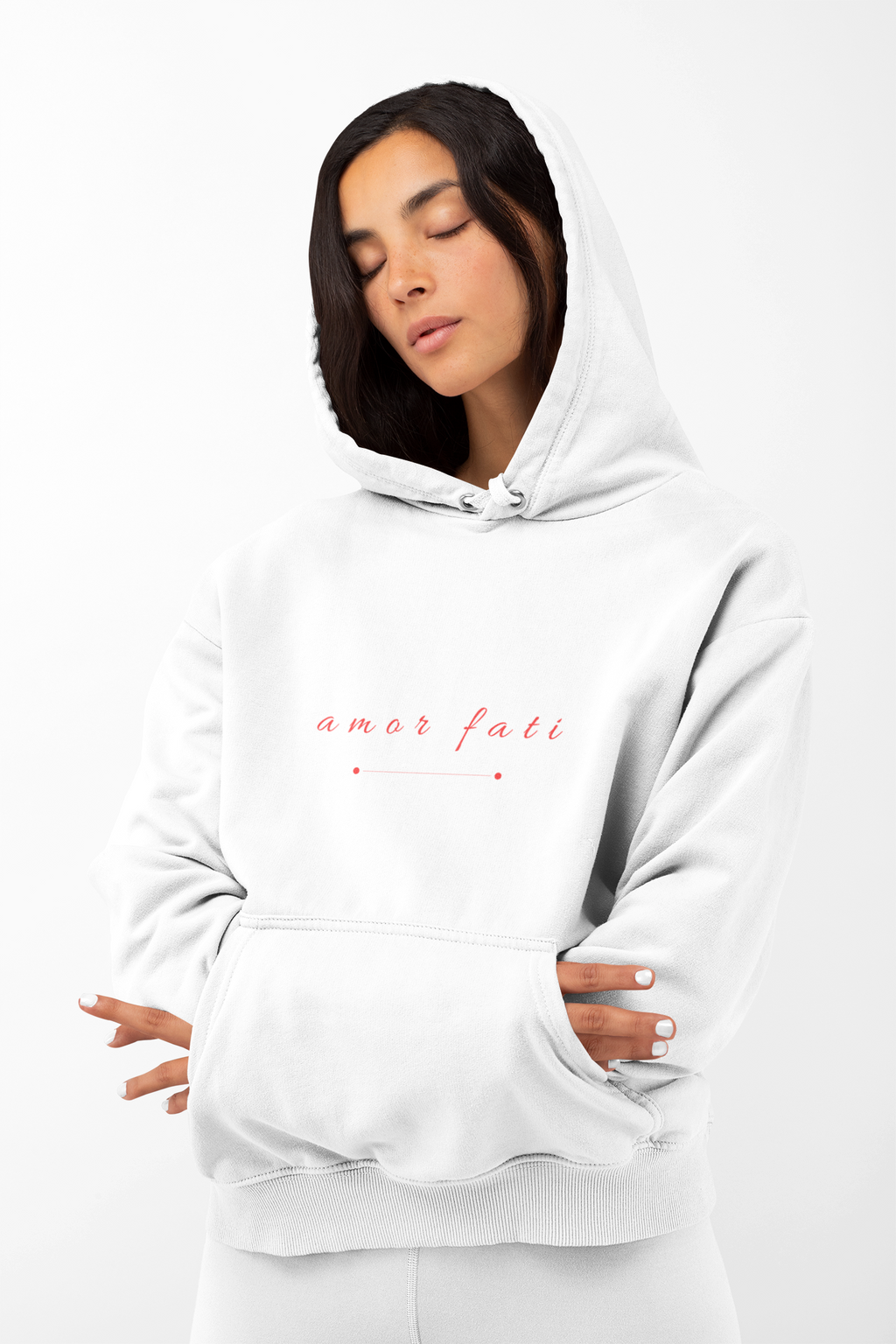 "AMOR FATI" HOODIE - RED