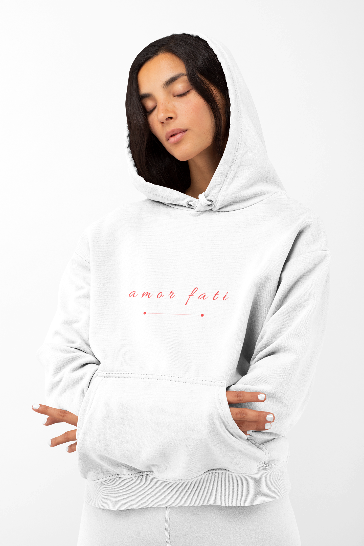 "AMOR FATI" HOODIE - RED