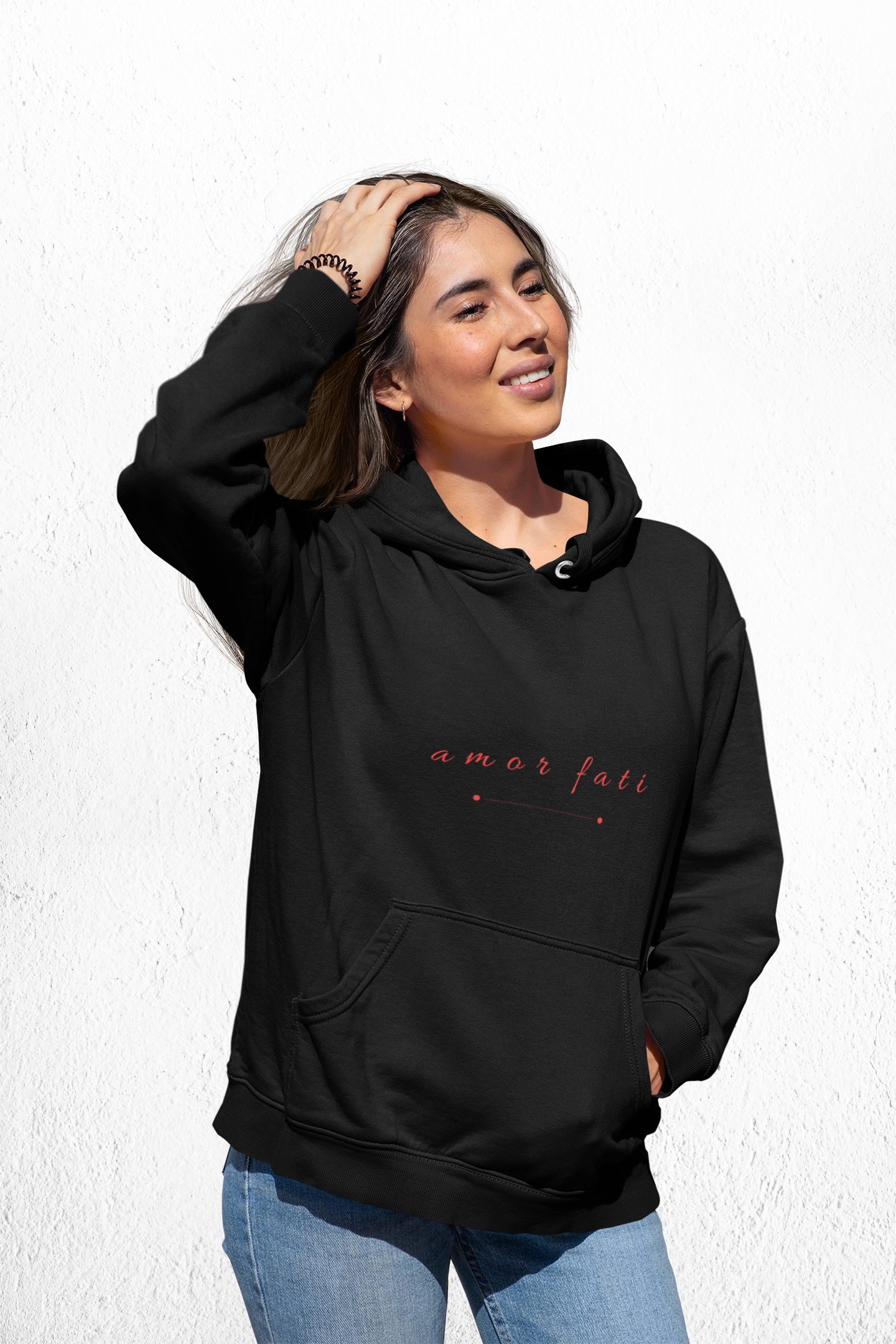 "AMOR FATI" HOODIE - RED