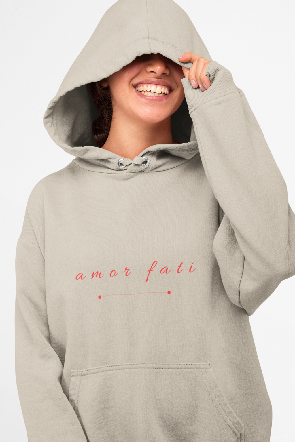 "AMOR FATI" HOODIE - RED