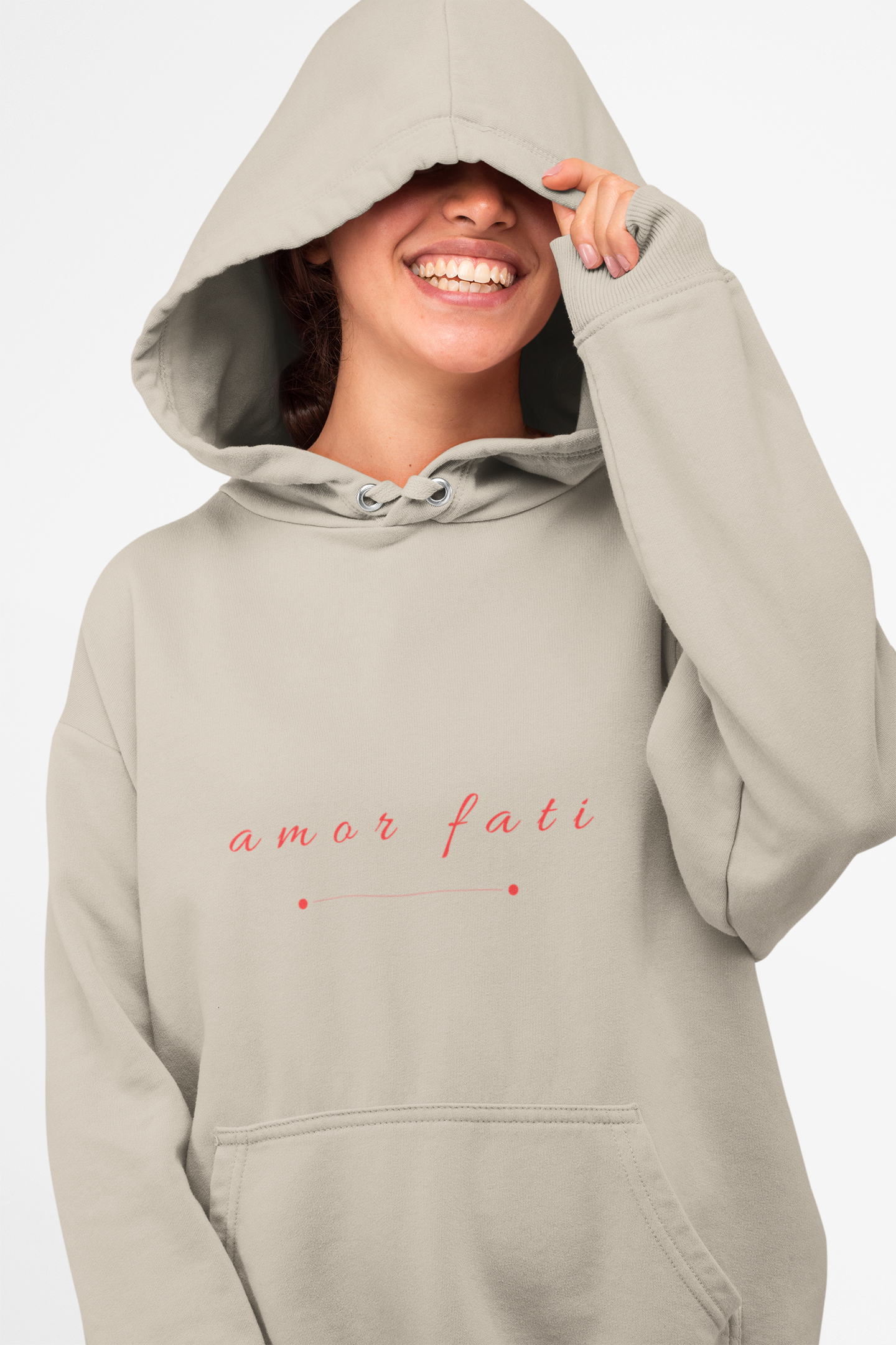 "AMOR FATI" HOODIE - RED