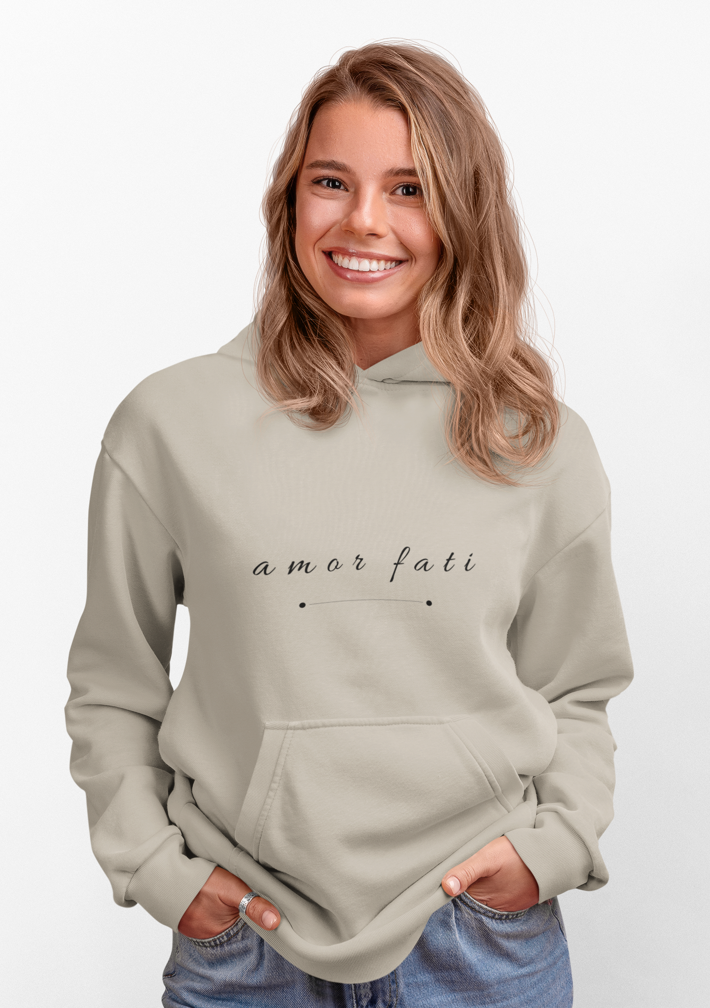 "AMOR FATI" HOODIE - BLACK