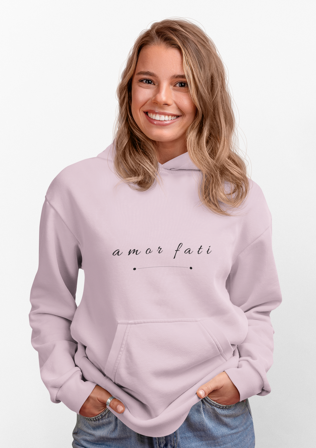 "AMOR FATI" HOODIE - BLACK