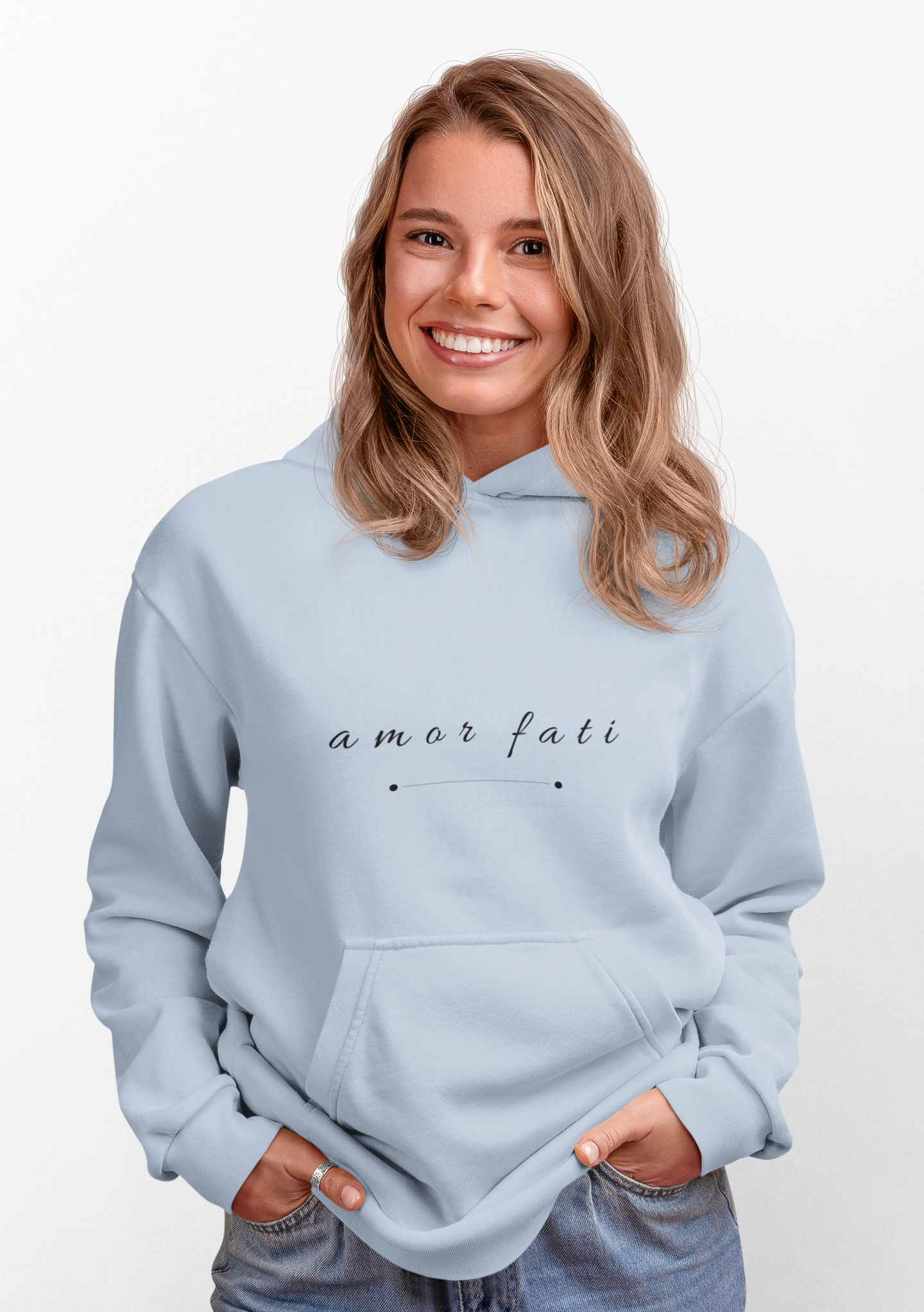 "AMOR FATI" HOODIE - BLACK