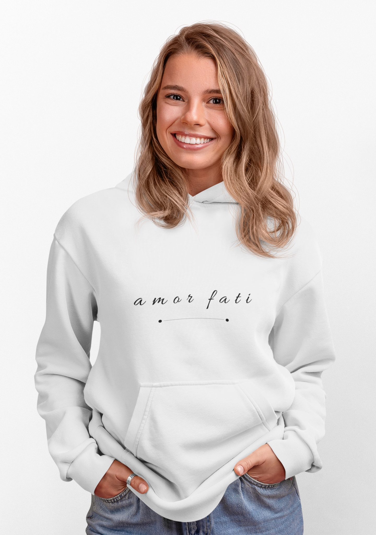 "AMOR FATI" HOODIE - BLACK