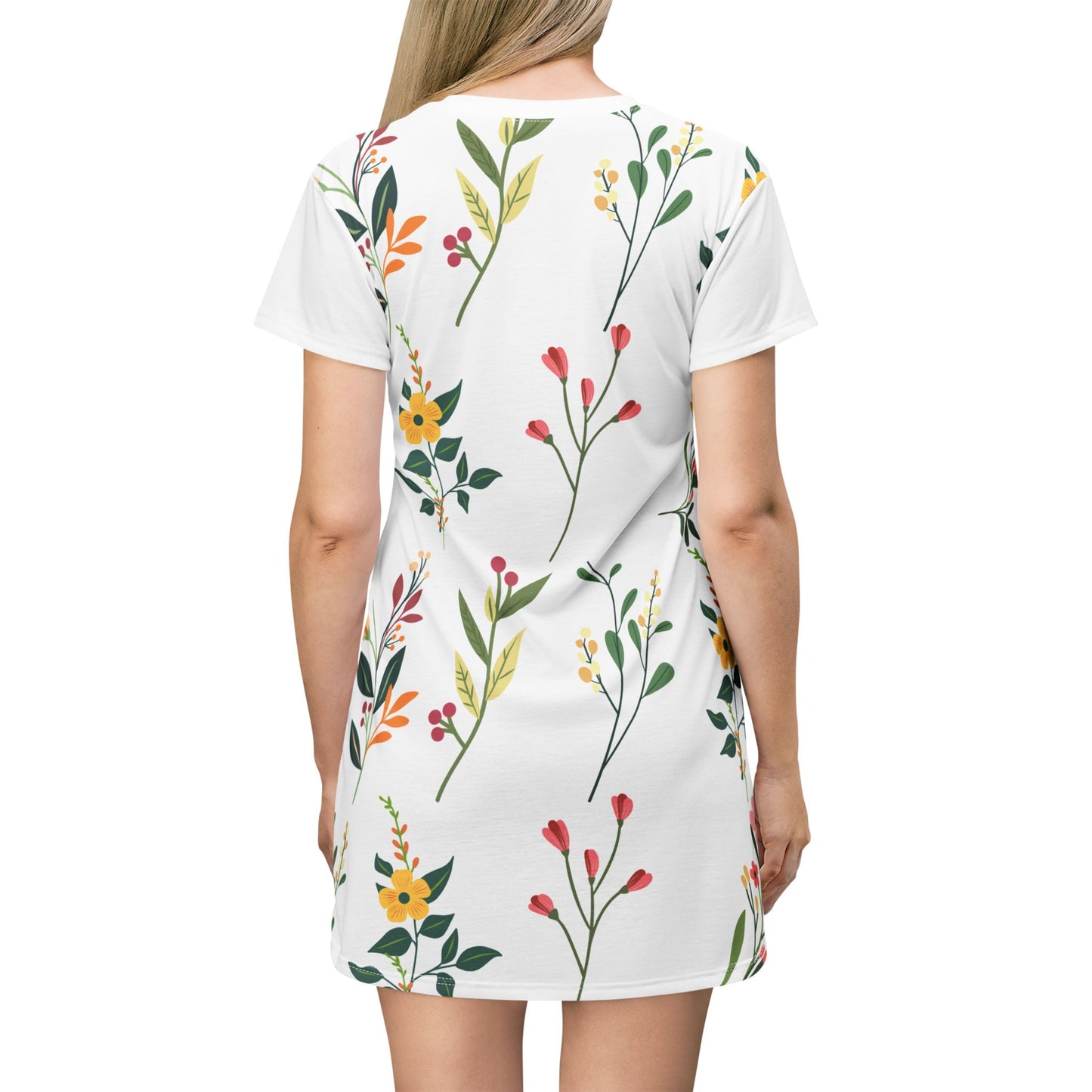 Floral T-Shirt Dress - Perfect for Spring and Summer Outings