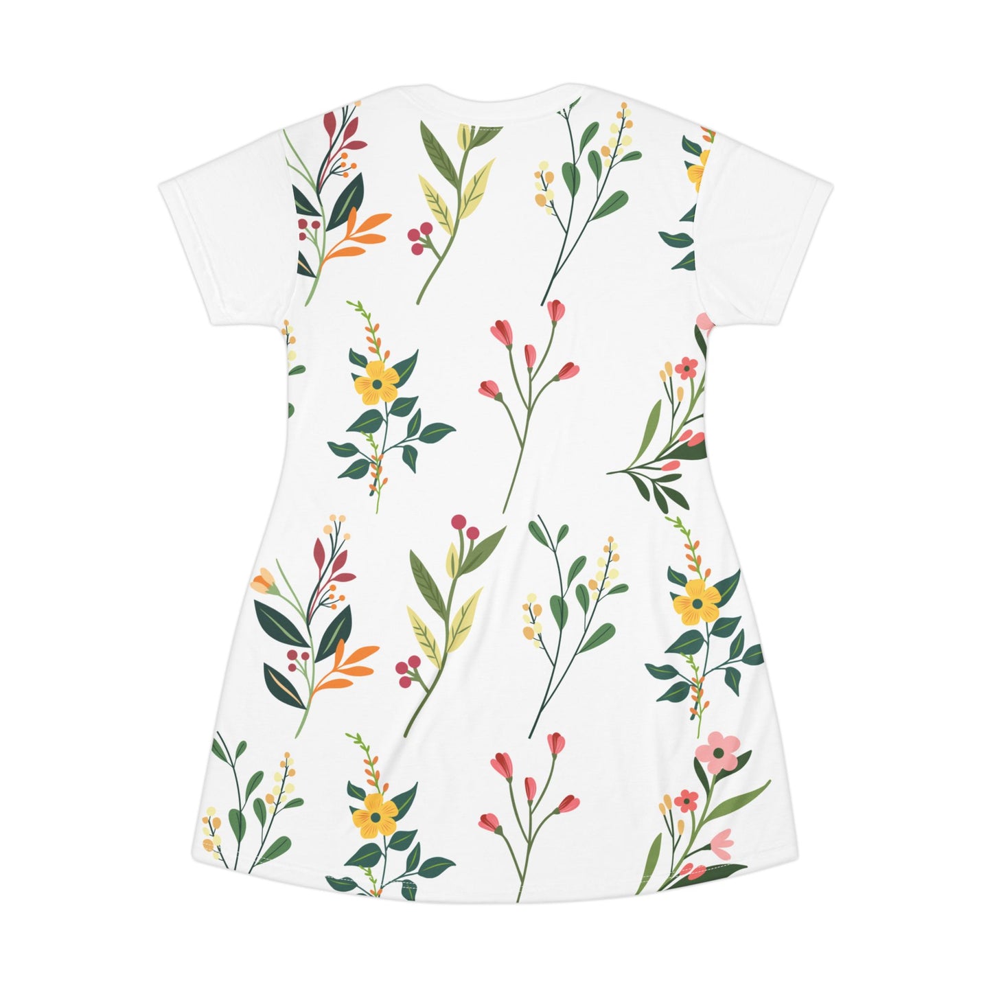 Floral T-Shirt Dress - Perfect for Spring and Summer Outings