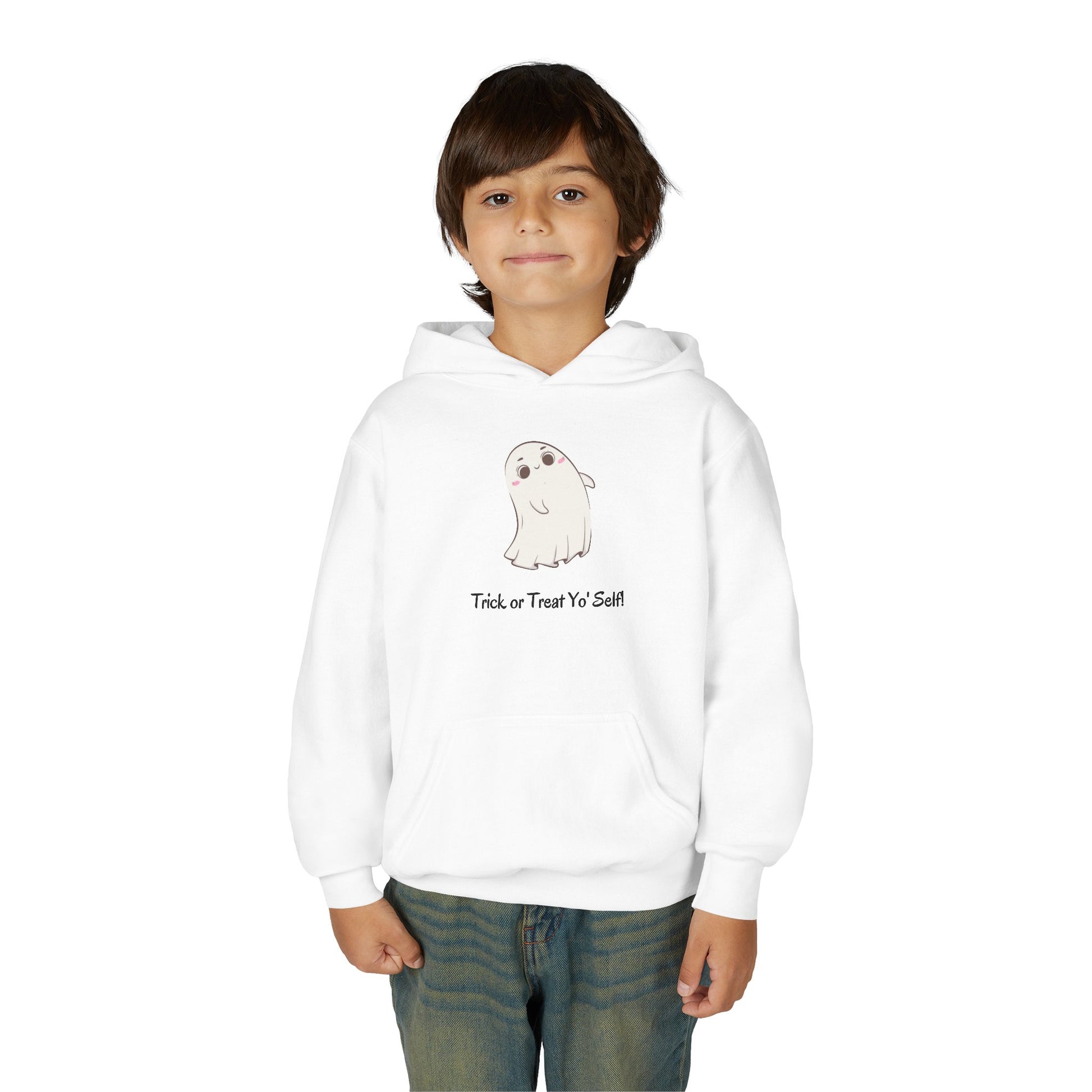 Ghost Hoodie for Kids – Halloween Sweatshirt, Fun Fall Gift