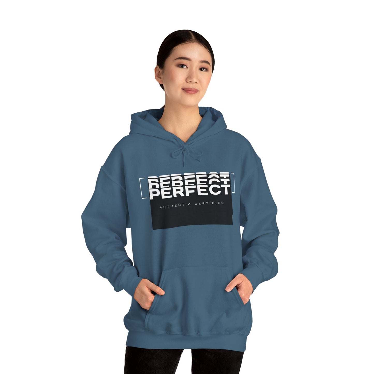 Unisex Heavy Blend™ Hoodie - 'Defeat Perfect' Graphic Sweatshirt