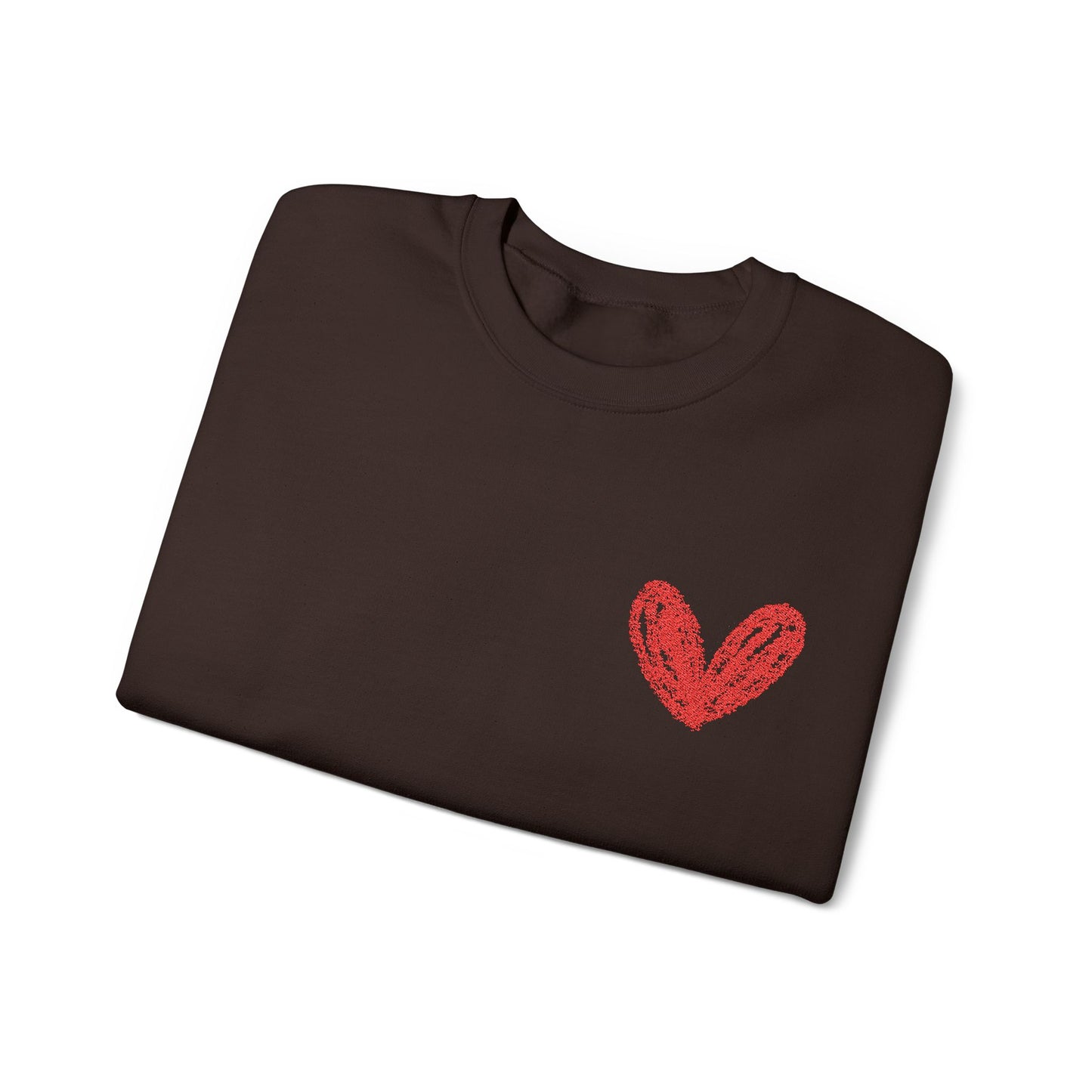 Cozy Heart Crewneck Sweatshirt - Perfect for Valentine's Day and Everyday Comfort