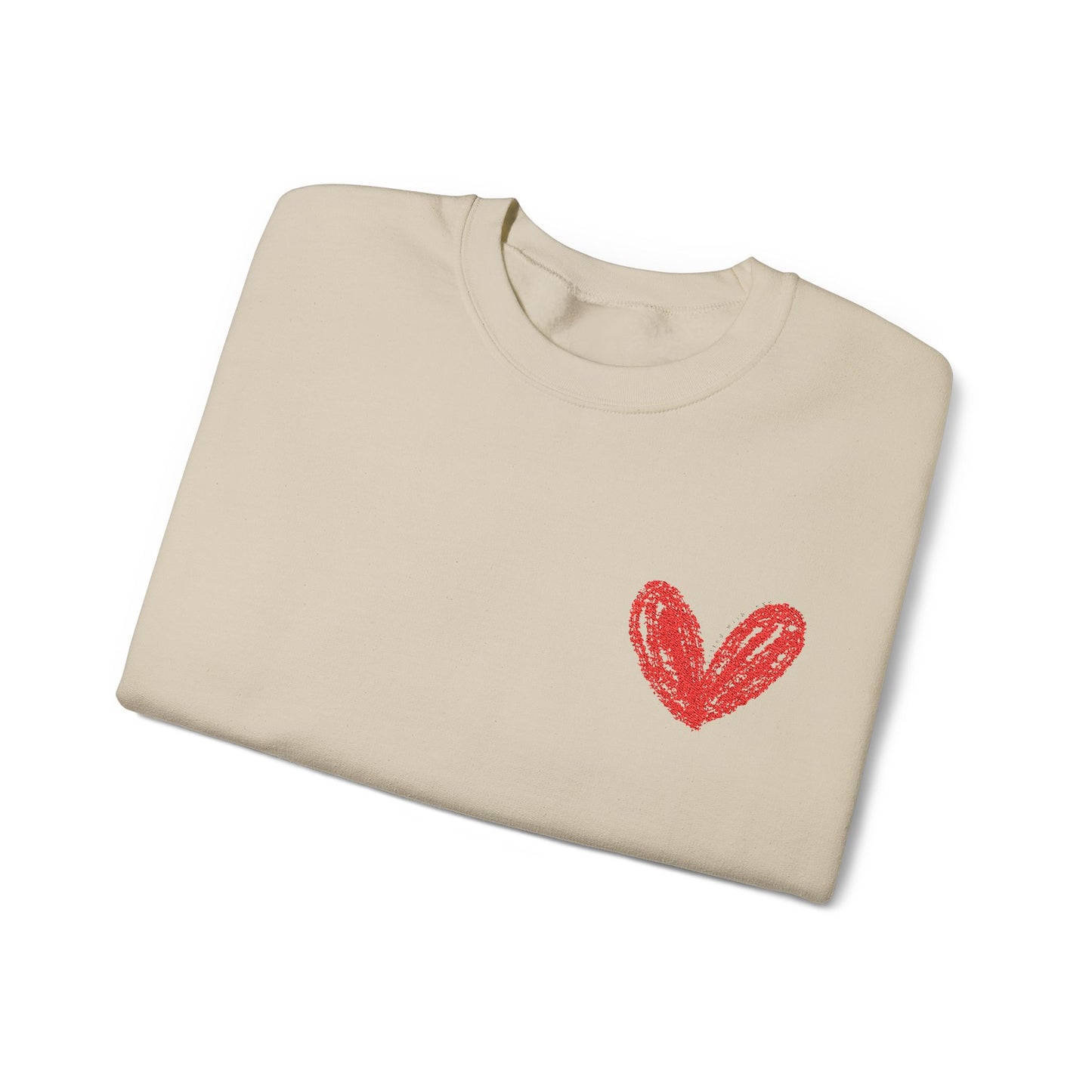 Cozy Heart Crewneck Sweatshirt - Perfect for Valentine's Day and Everyday Comfort