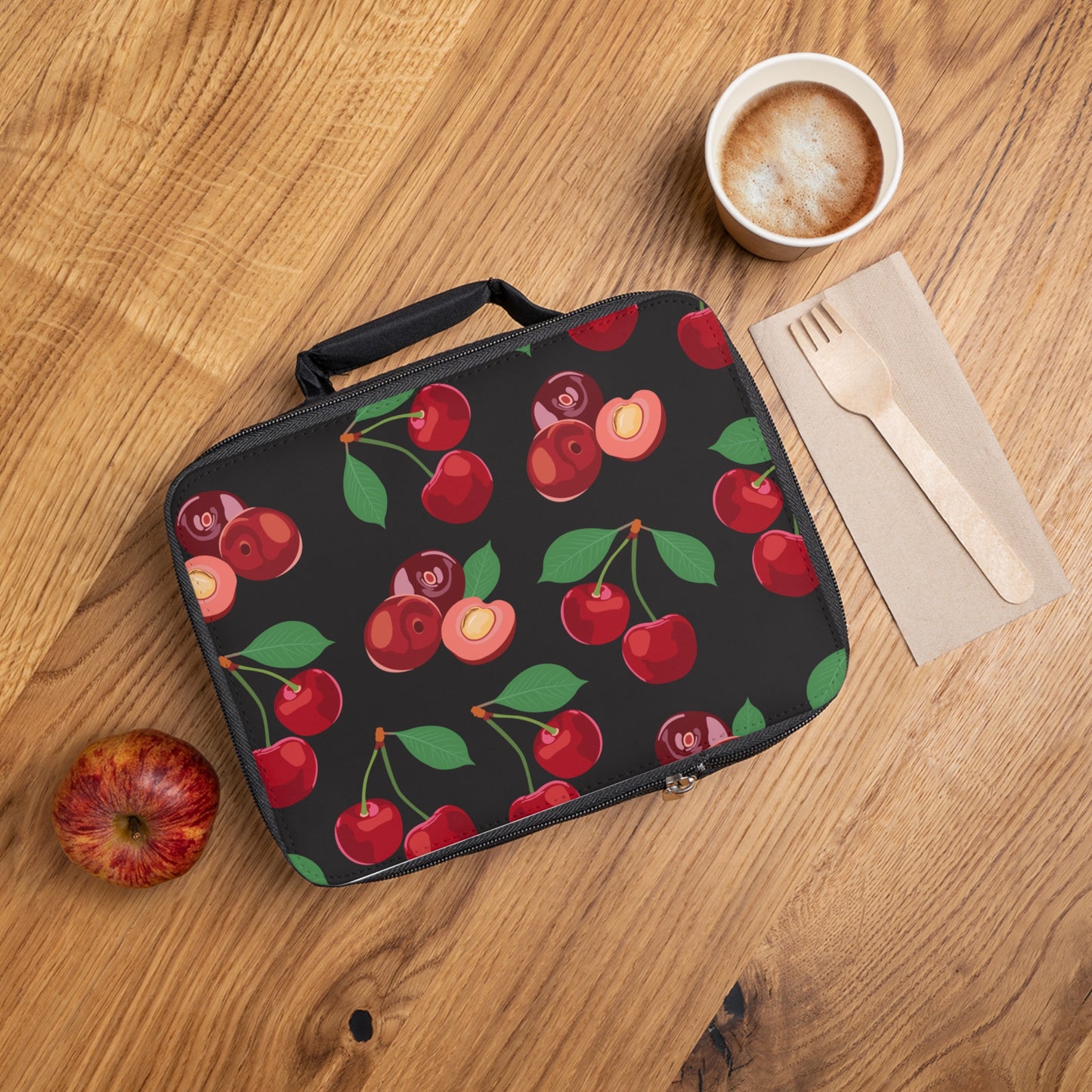 Cherries Lunch Bag – Stylish & Fun Lunch Tote for Kids and Adults