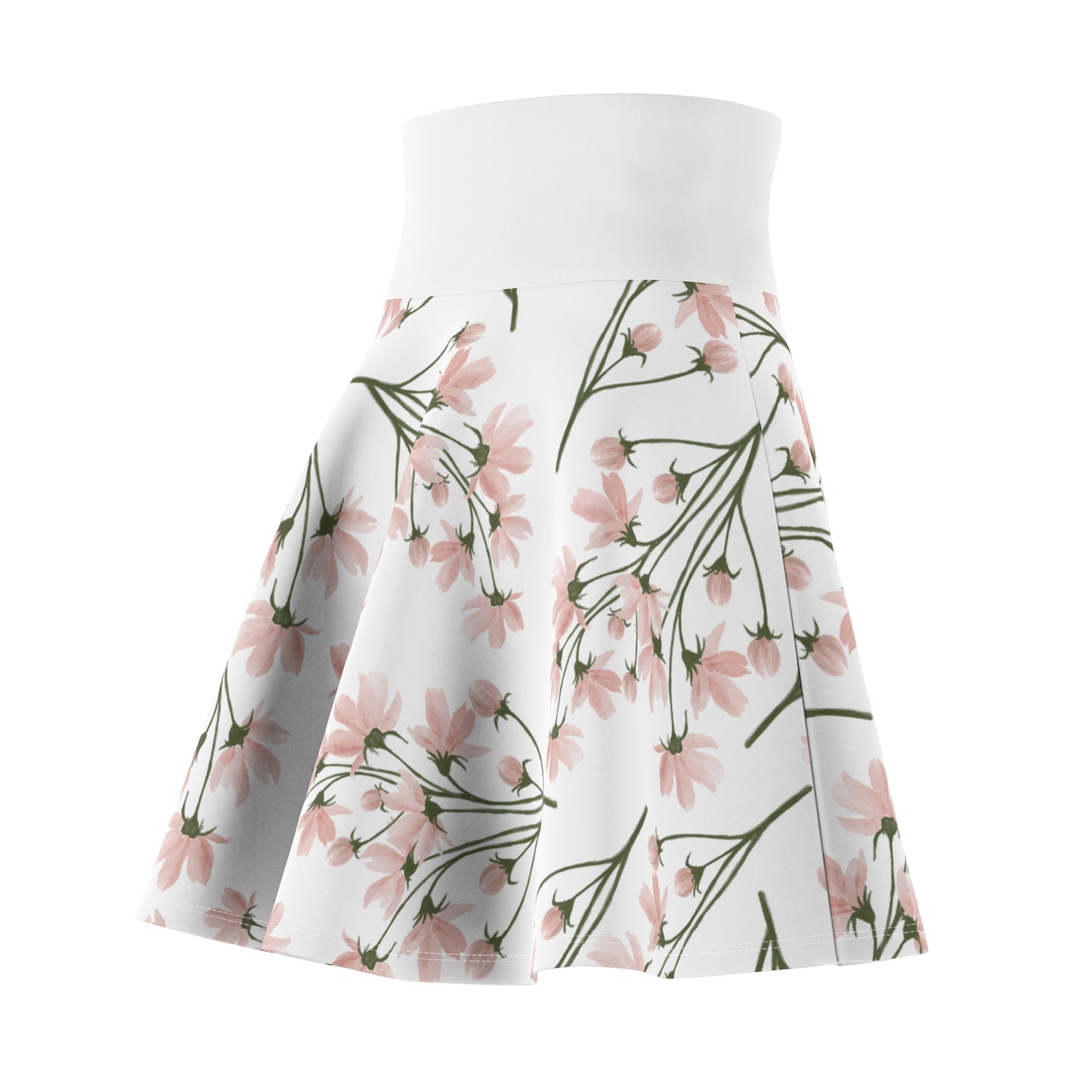 Floral Women's Skater Skirt - Perfect for Spring and Summer Fashion