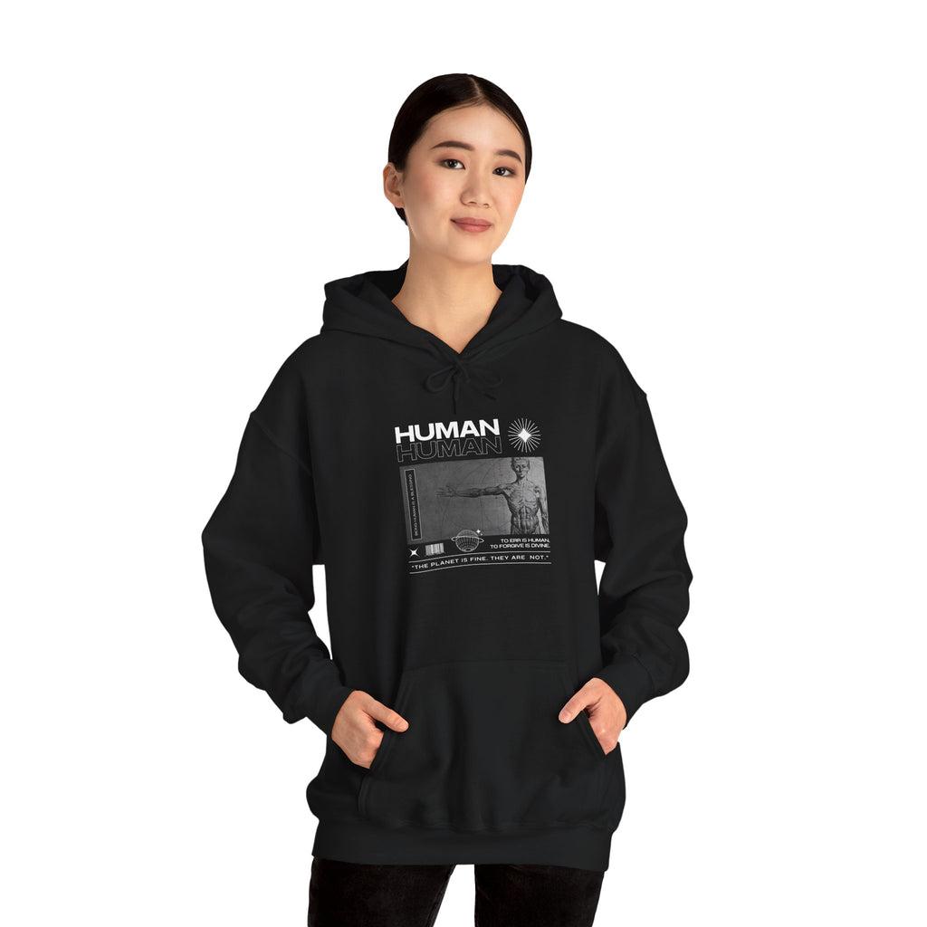 Human Graphic Unisex Heavy Blend Hooded Sweatshirt