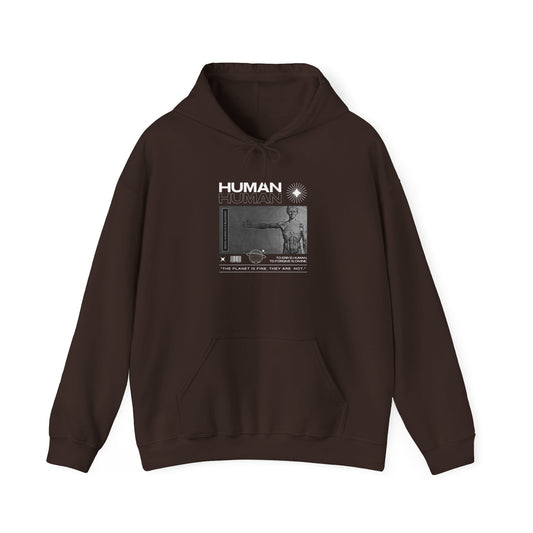 Human Graphic Unisex Heavy Blend Hooded Sweatshirt - Embrace Humanity