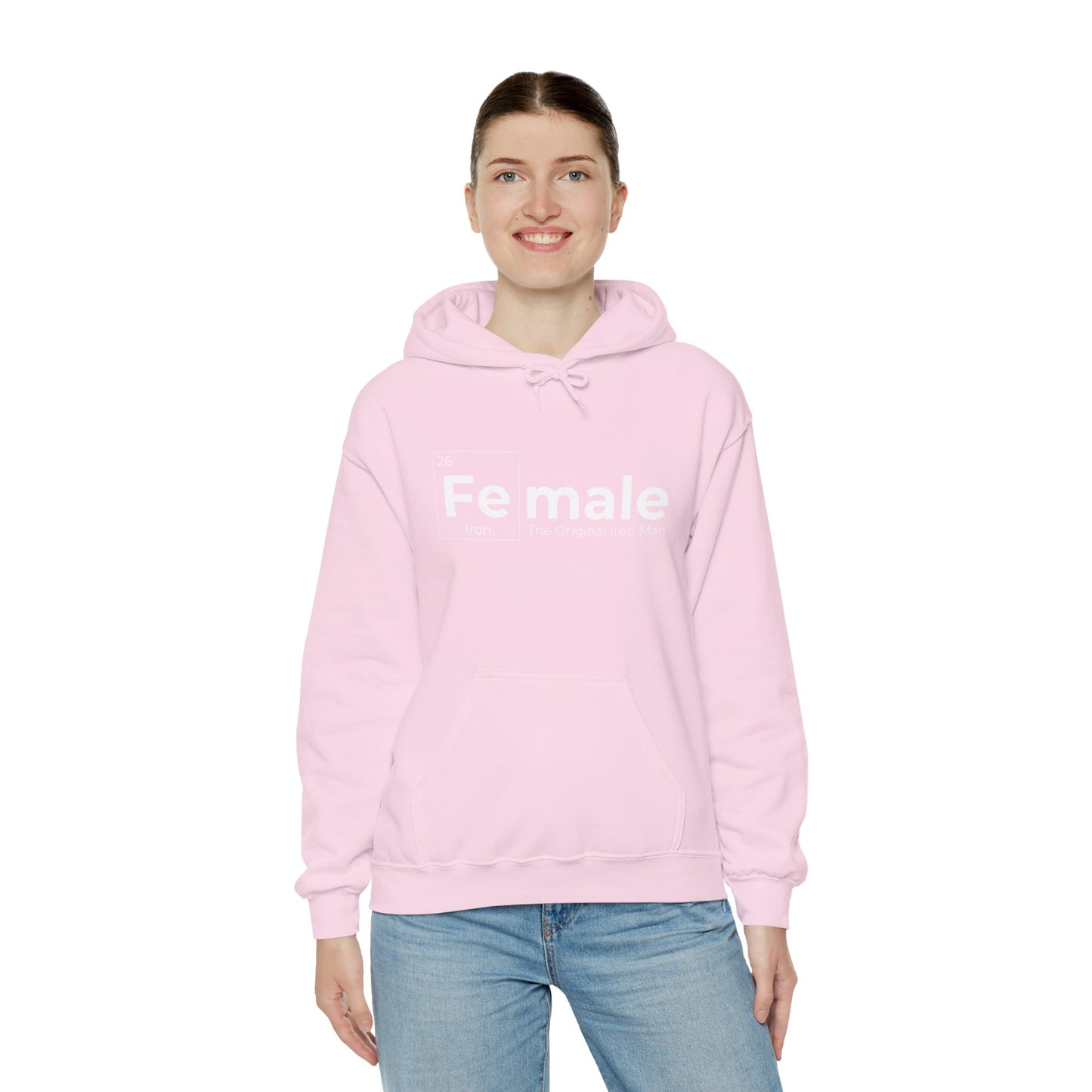 Female Iron Man Unisex Heavy Blend™ Hooded Sweatshirt