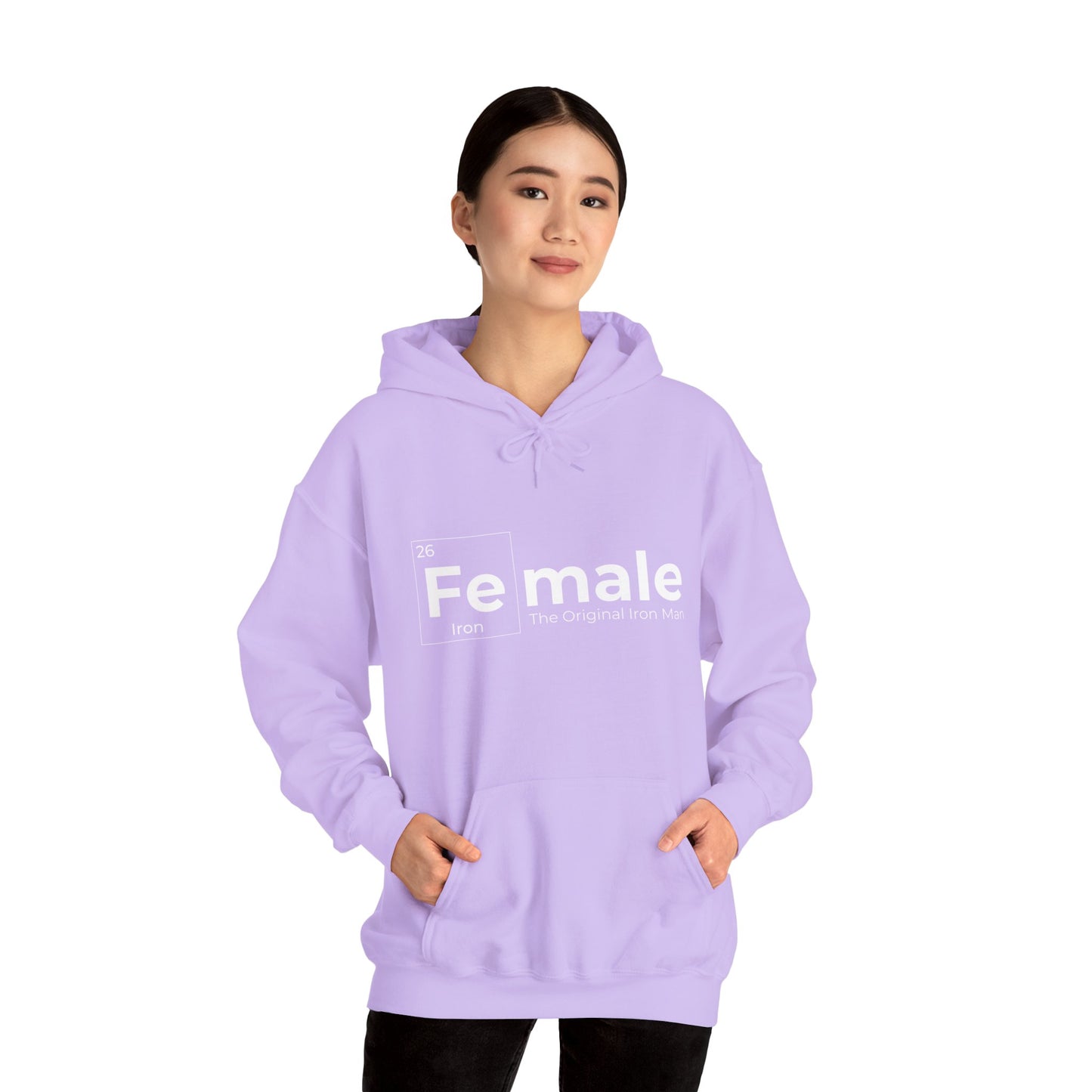 Female Iron Man Unisex Heavy Blend™ Hooded Sweatshirt