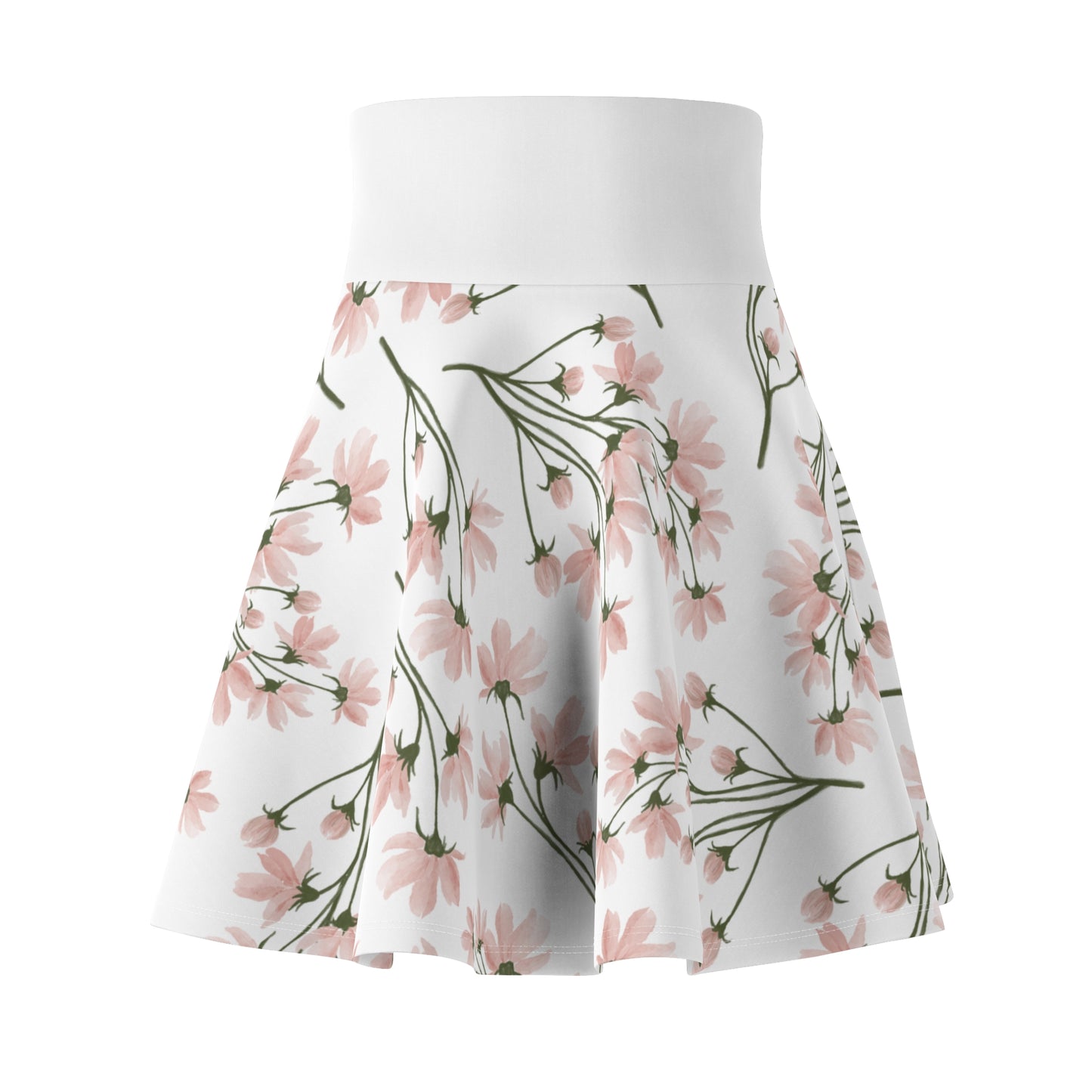 Floral Women's Skater Skirt - Perfect for Spring and Summer Fashion