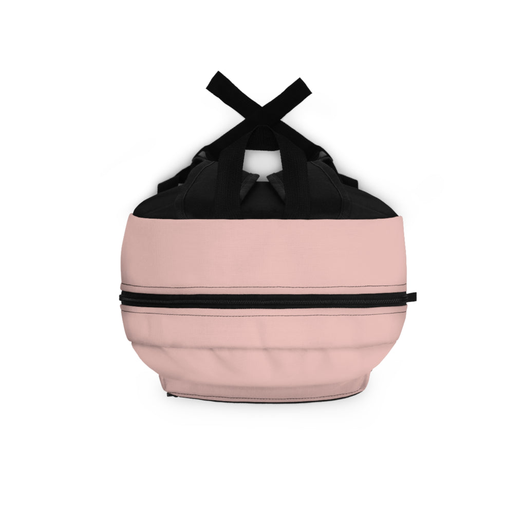 Stylish Pink Backpack with Modern Geometric Design