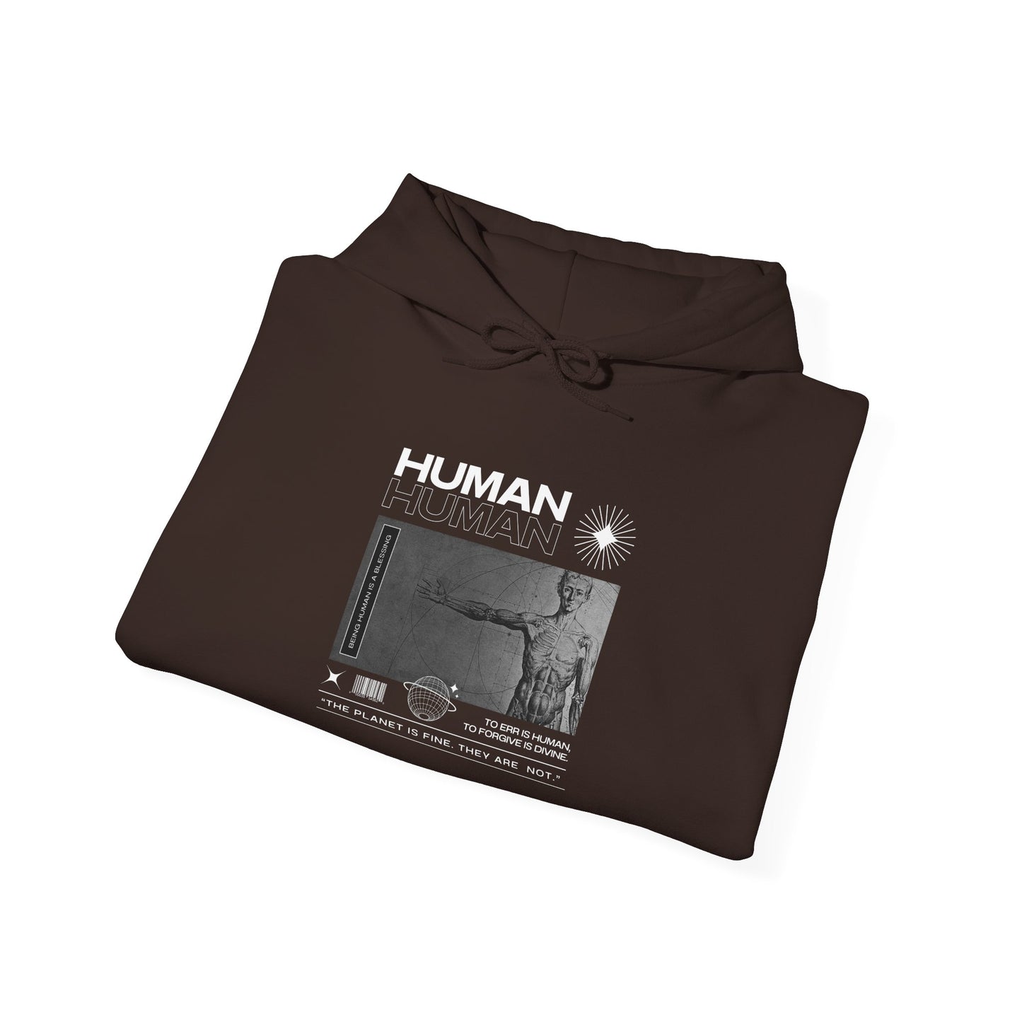 Human Graphic Unisex Heavy Blend Hooded Sweatshirt - Embrace Humanity