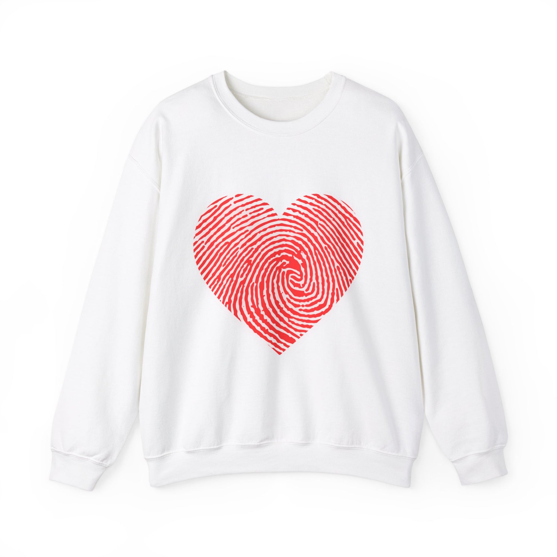 Heartprint Unisex Heavy Blend™ Crewneck Sweatshirt - Perfect for Valentine's Day & Cozy Wear