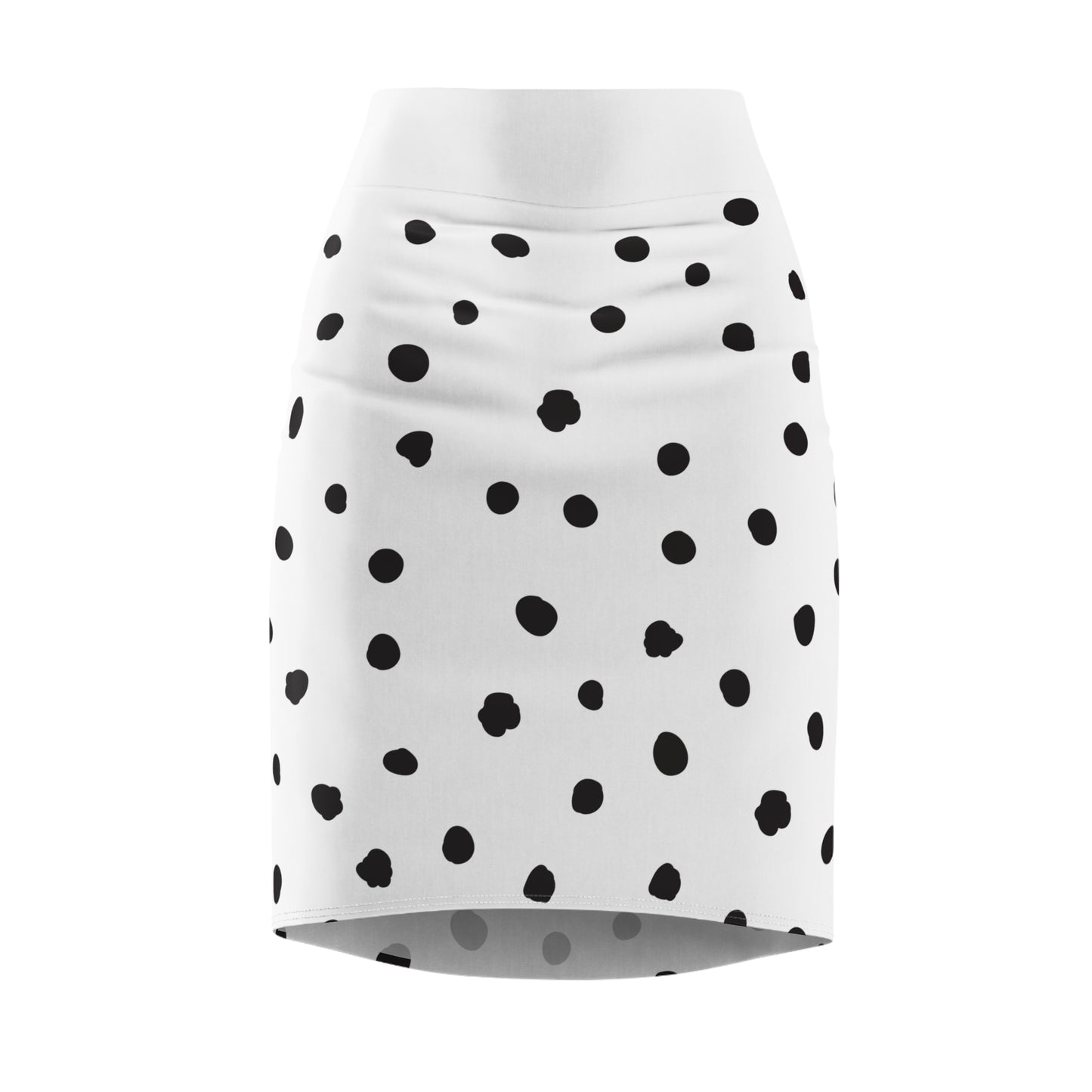 Chic Polka Dot Women's Pencil Skirt - Stylish Office & Casual Wear