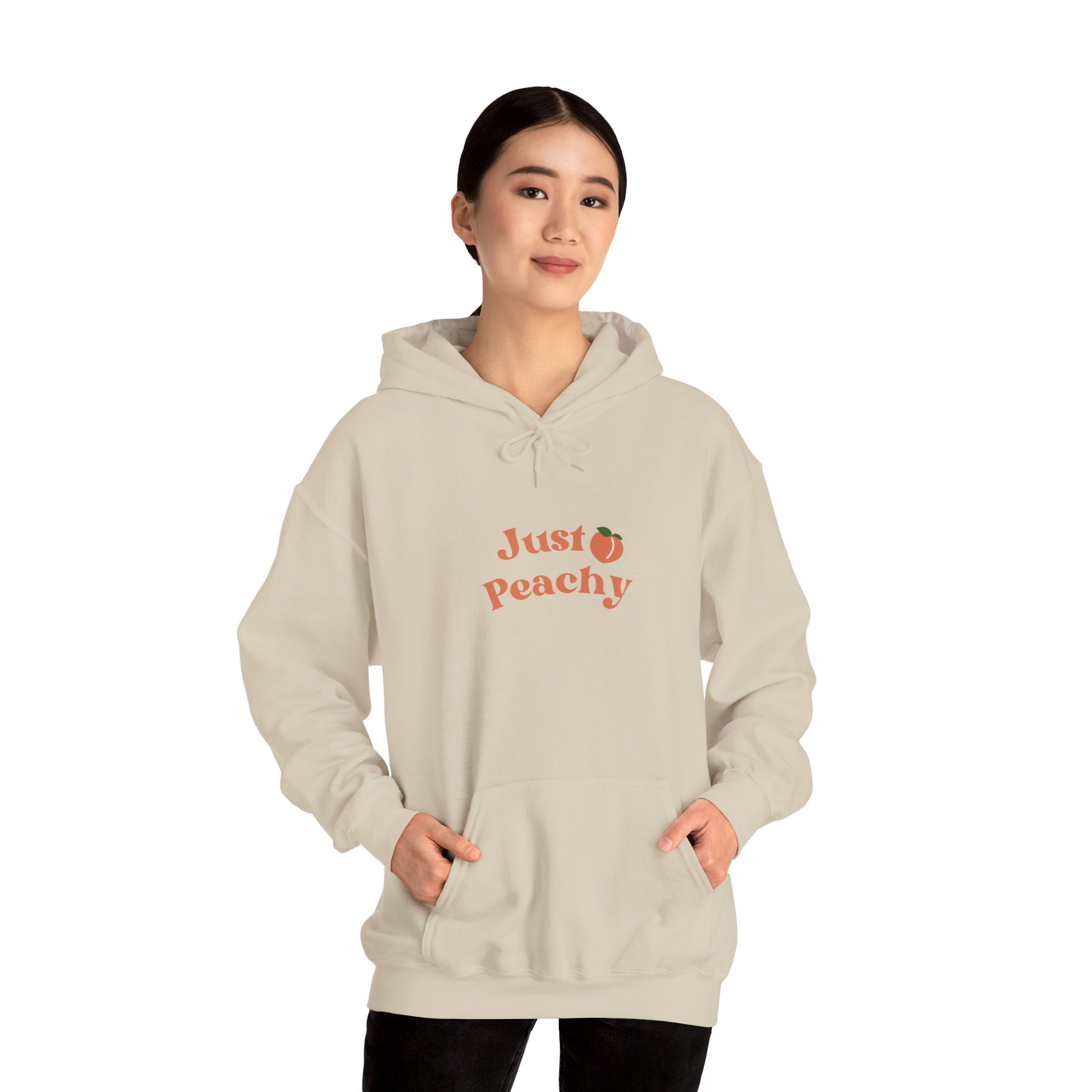 Peach-Inspired Hoodie – Comfortable & Stylish