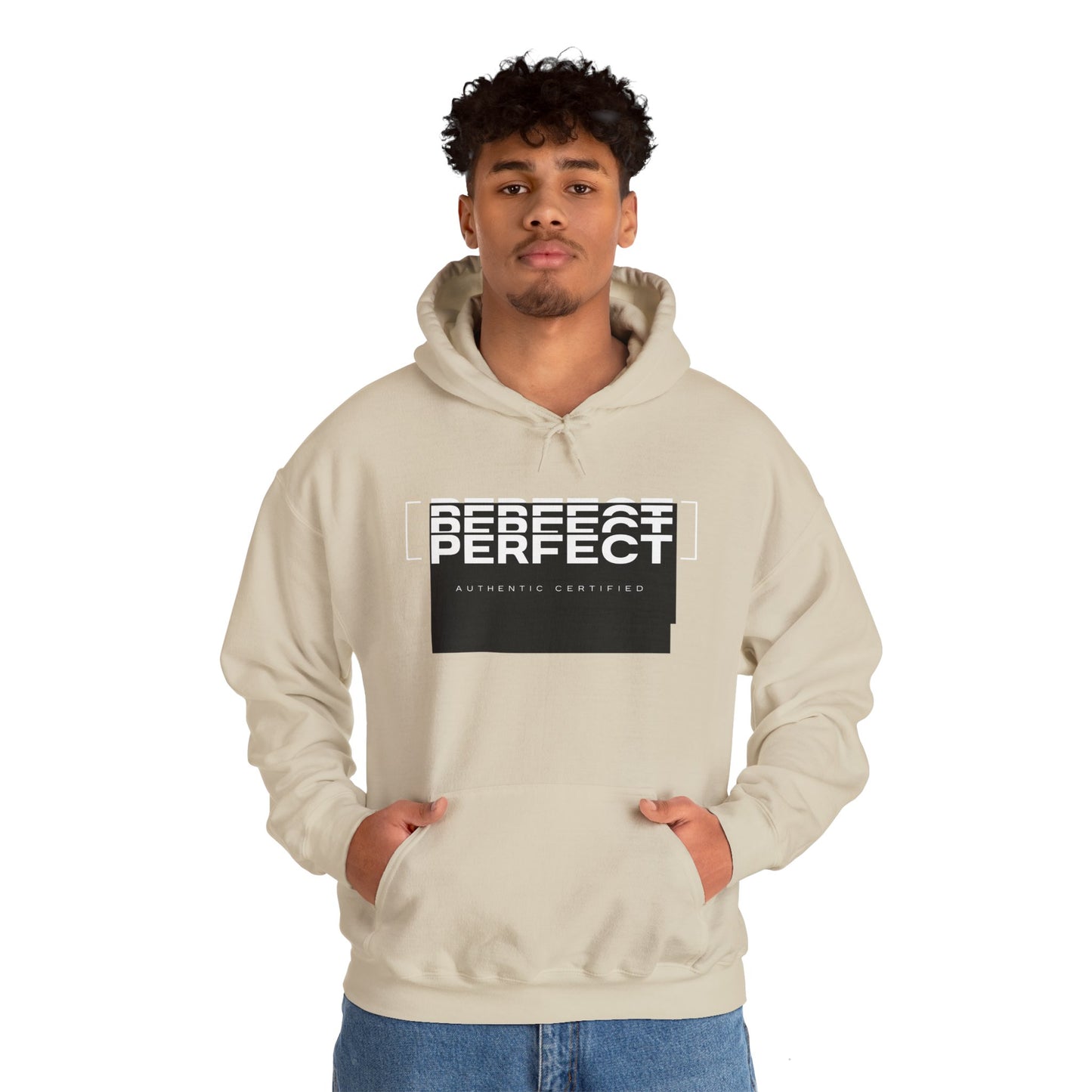 Unisex Heavy Blend™ Hoodie - 'Defeat Perfect' Graphic Sweatshirt