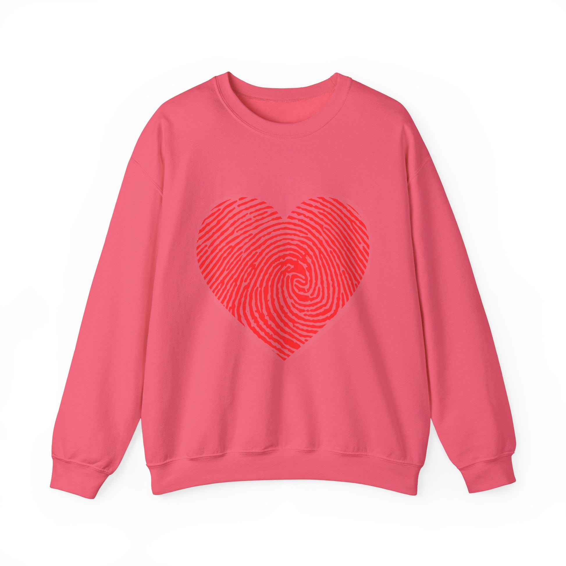 Heartprint Unisex Heavy Blend™ Crewneck Sweatshirt - Perfect for Valentine's Day & Cozy Wear