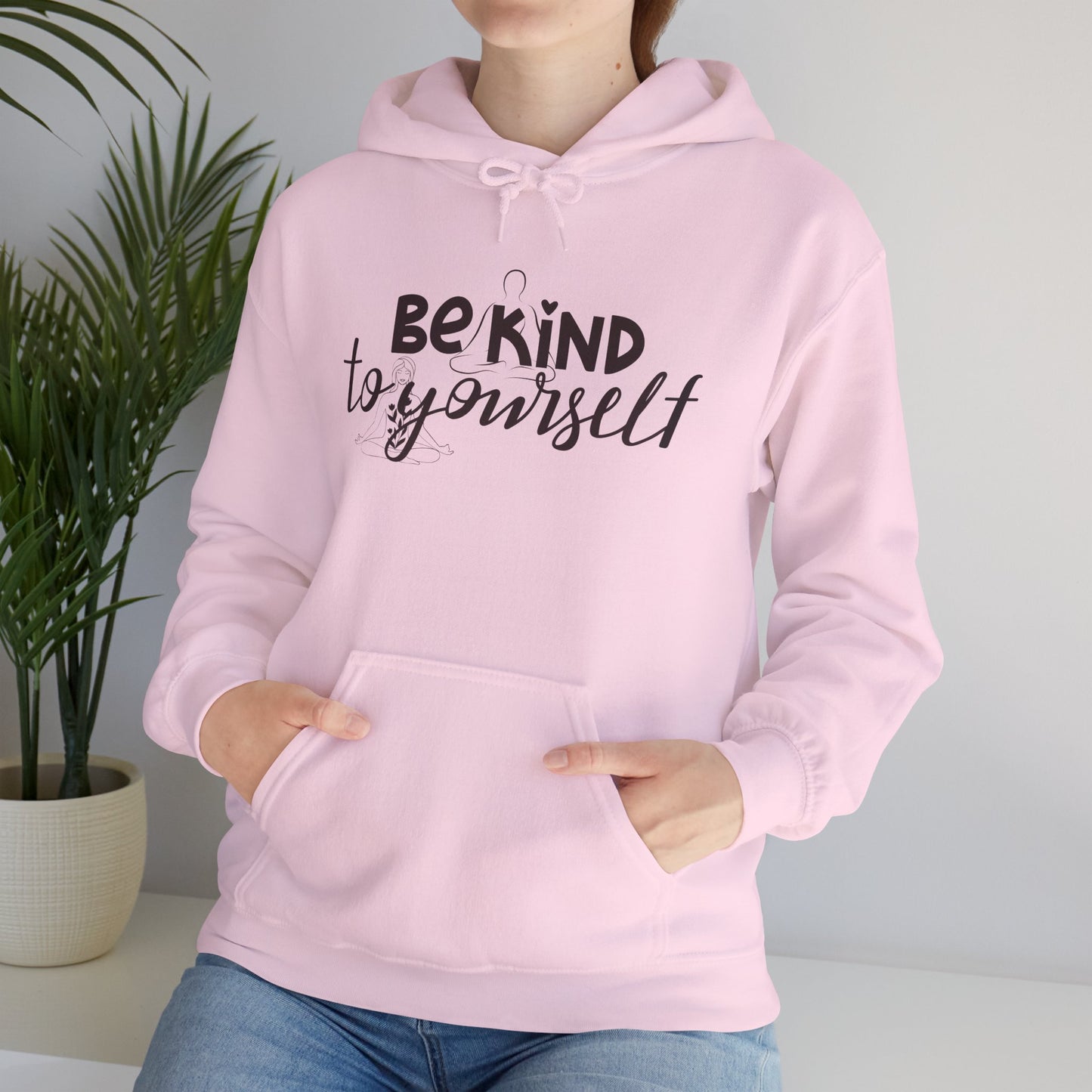 Be Kind to Yourself Floral Hoodie - Comfort & Inspiration for Everyday Wear