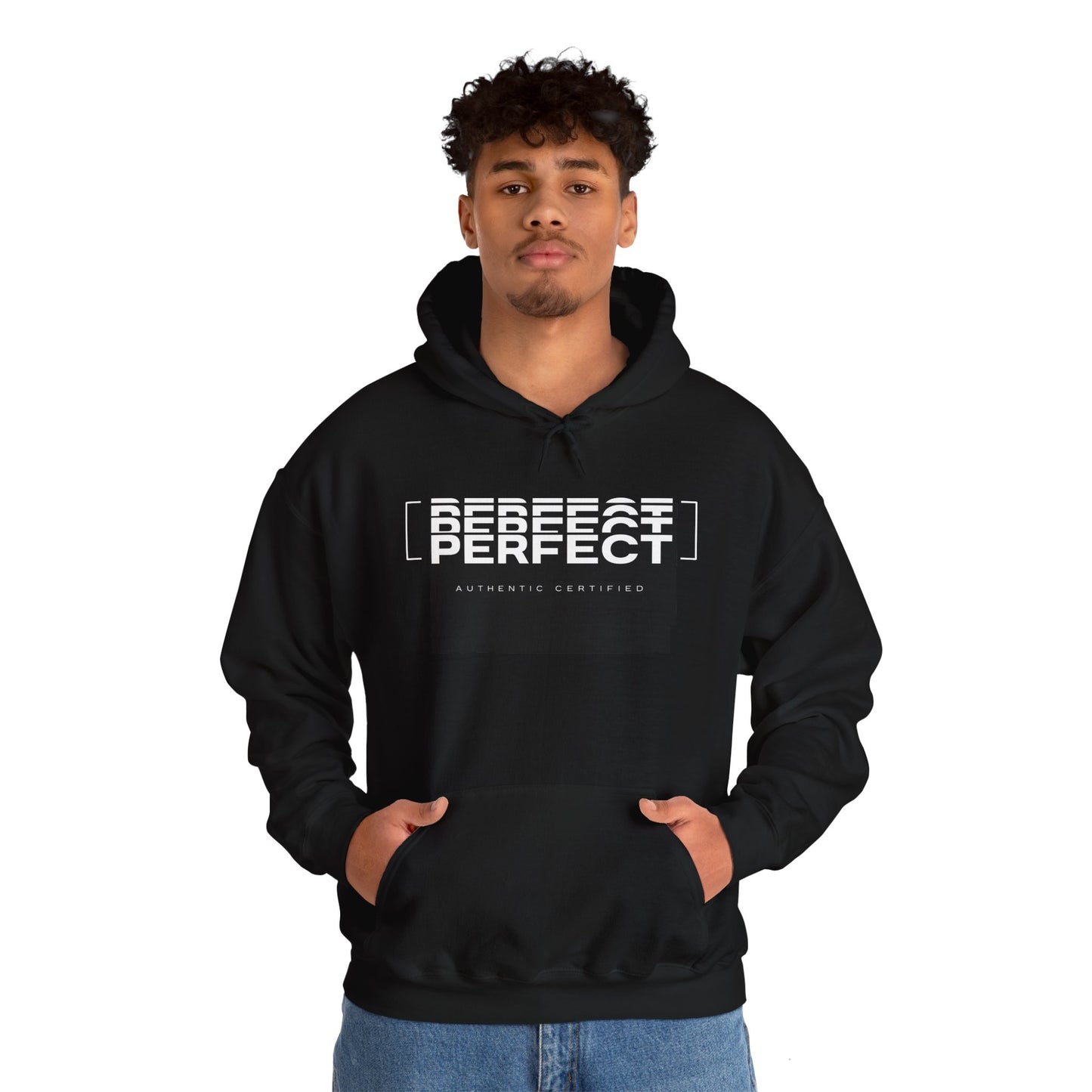 Unisex Heavy Blend™ Hoodie - 'Defeat Perfect' Graphic Sweatshirt