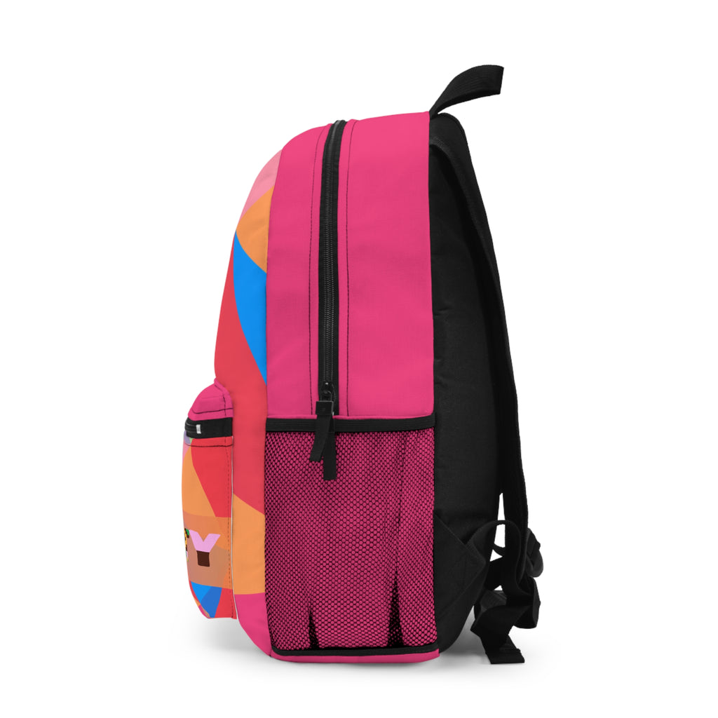 Colorful Prosperity Backpack - Fun and Motivational Bag for Students and Travelers