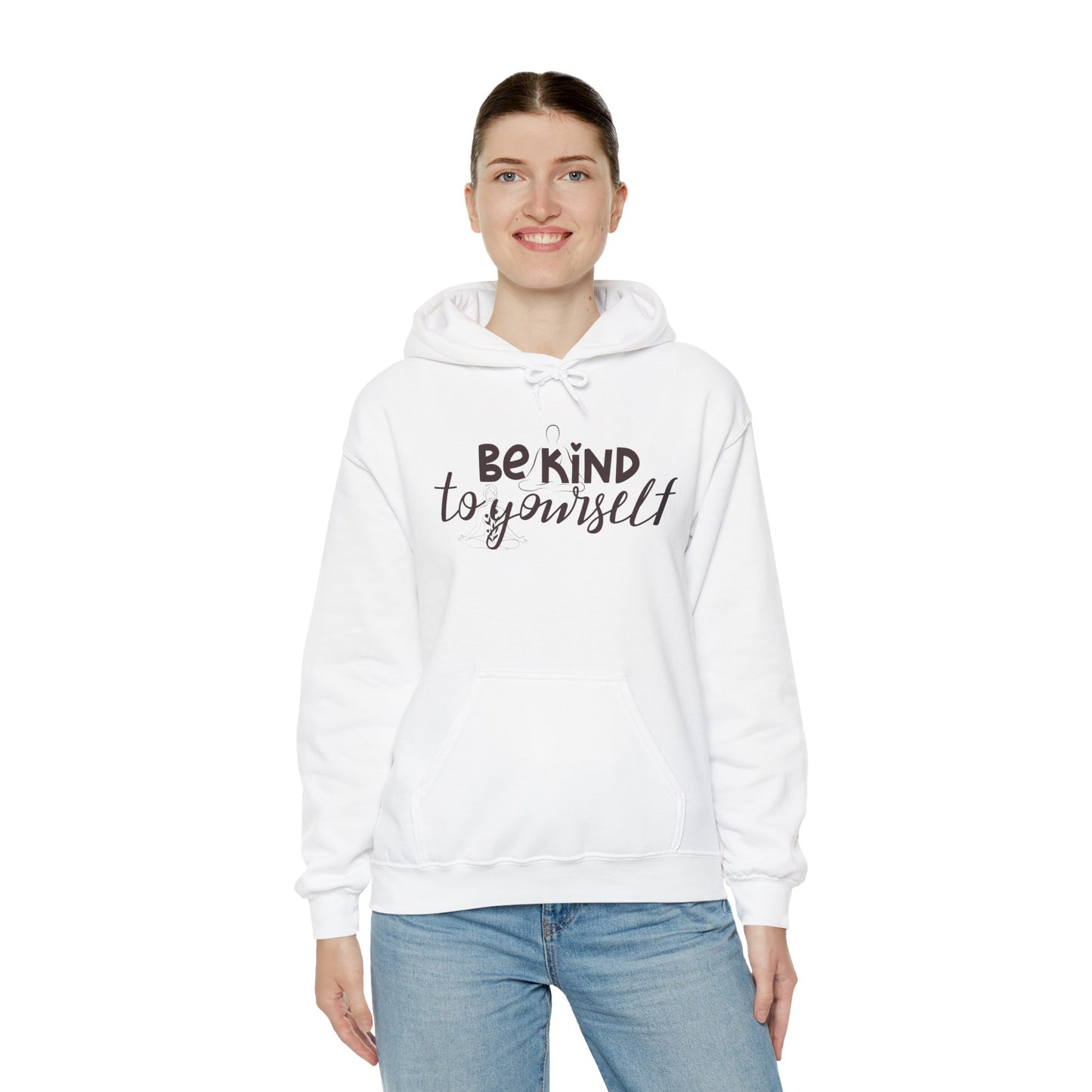 Be Kind to Yourself Floral Hoodie - Comfort & Inspiration for Everyday Wear