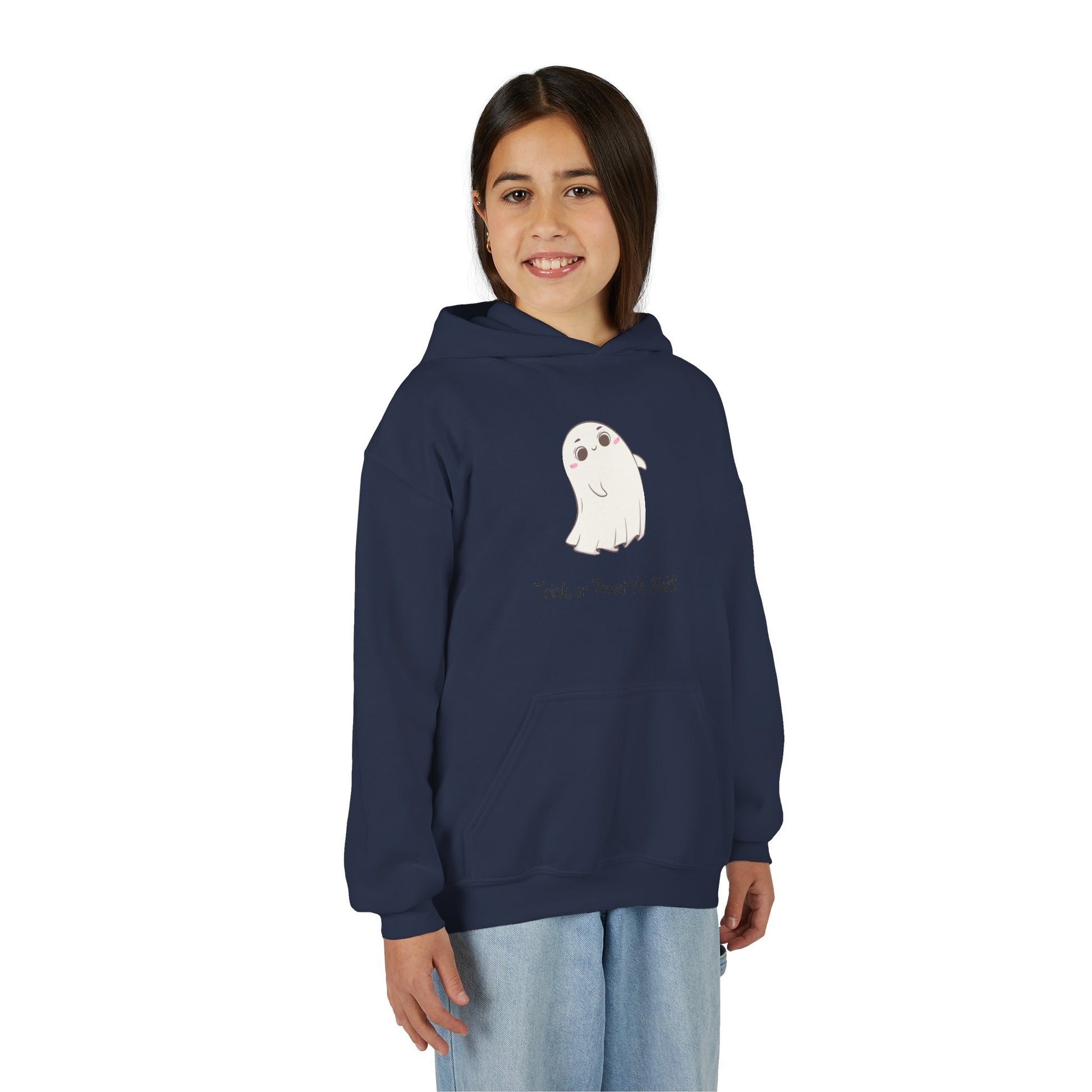 Ghost Hoodie for Kids – Halloween Sweatshirt, Fun Fall Gift