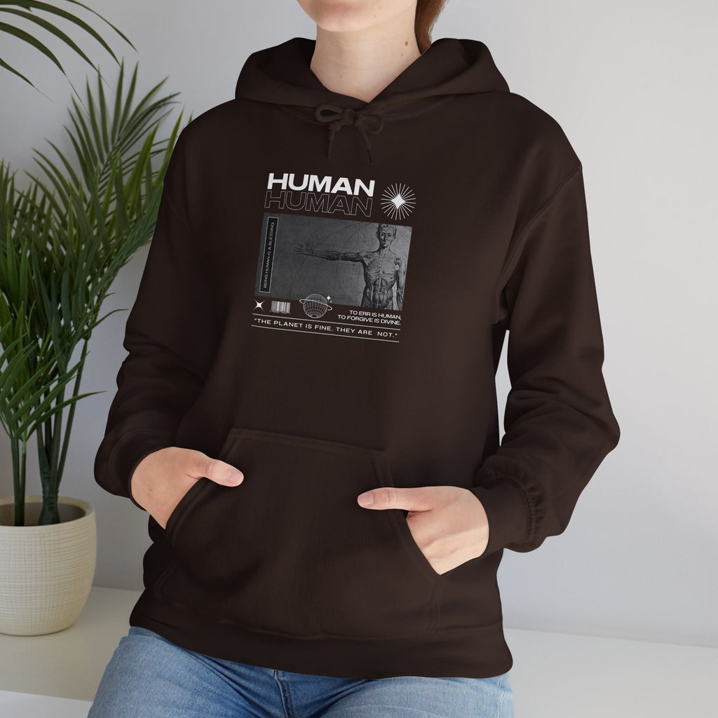 Human Graphic Unisex Heavy Blend Hooded Sweatshirt