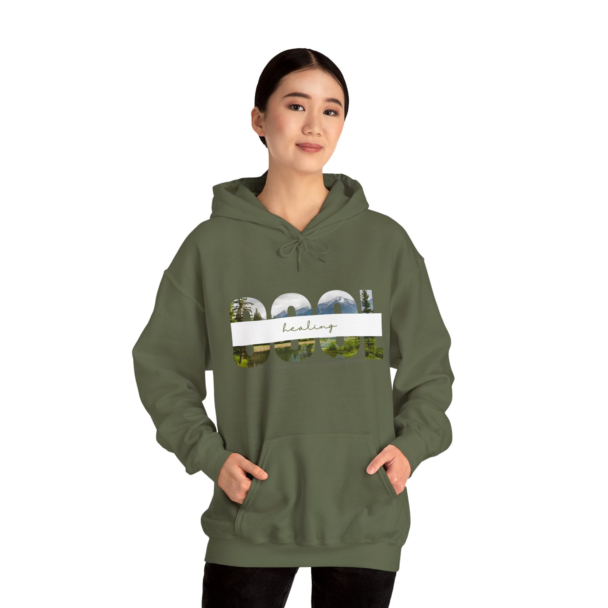 Cool Healing Unisex Heavy Blend Hooded Sweatshirt