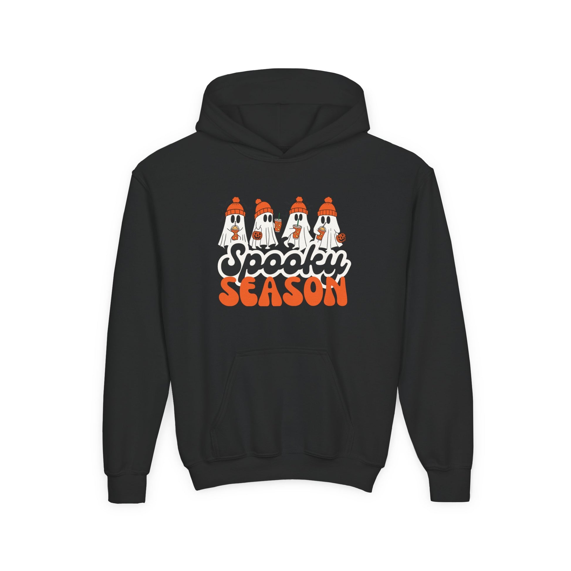 Spooky Season Youth Hoodie – Cozy Halloween & Fall Sweatshirt for Kids