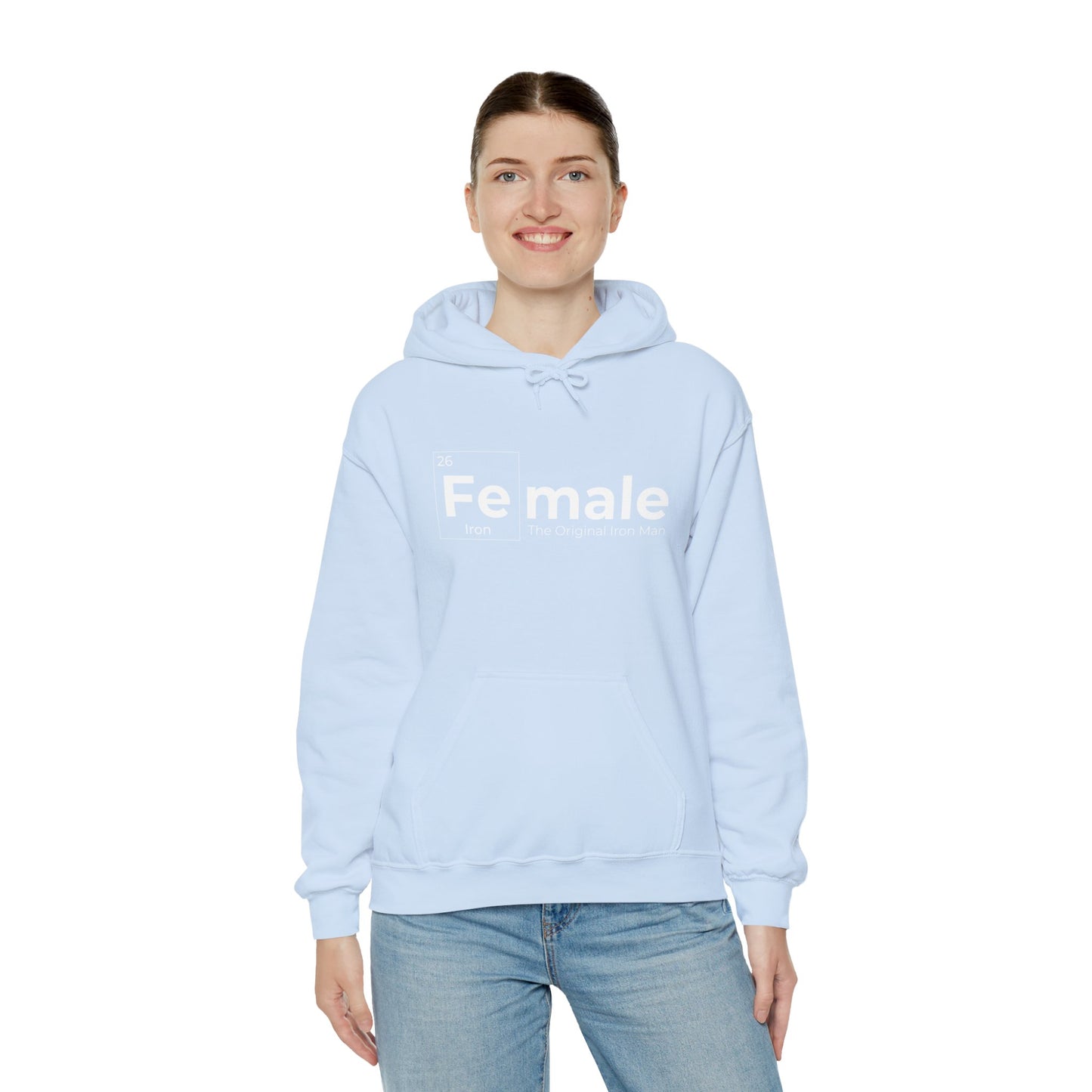 Female Iron Man Unisex Heavy Blend™ Hooded Sweatshirt