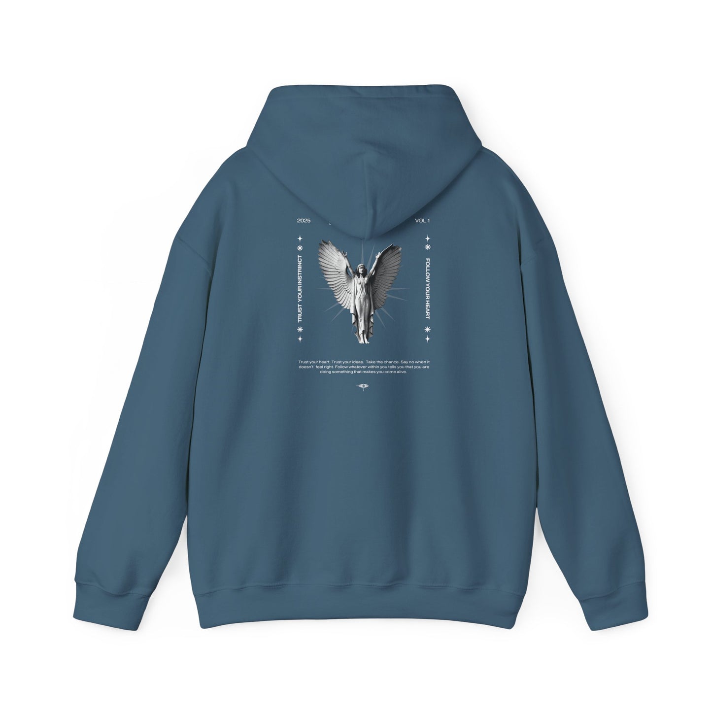 Unisex Heavy Blend™ Hooded Sweatshirt - Angel Wings Graphic Design