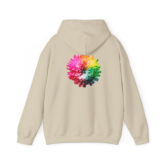 Colorful Floral Unisex Heavy Blend™ Hoodie - Vibrant Spring Vibe for Casual Comfort