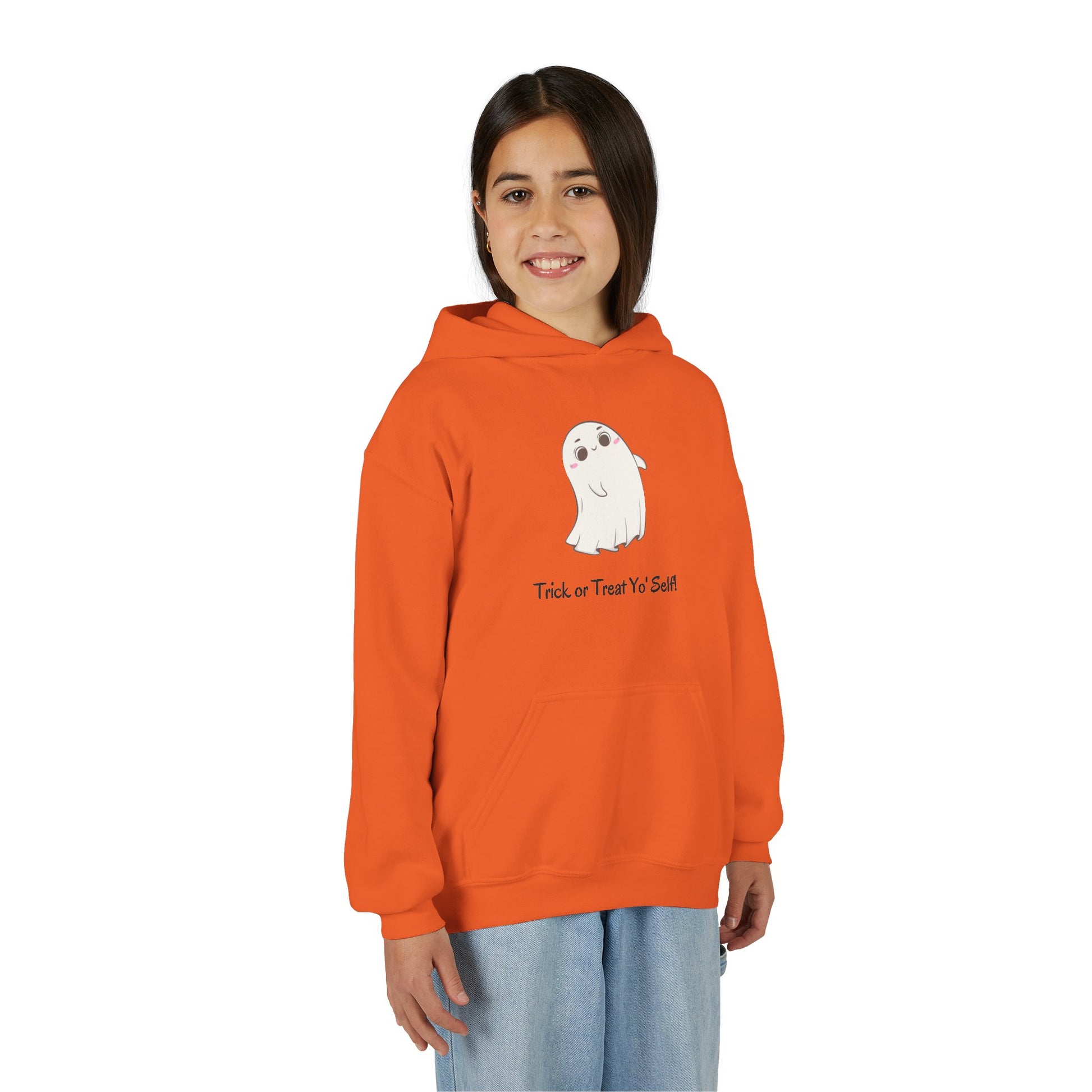 Ghost Hoodie for Kids – Halloween Sweatshirt, Fun Fall Gift