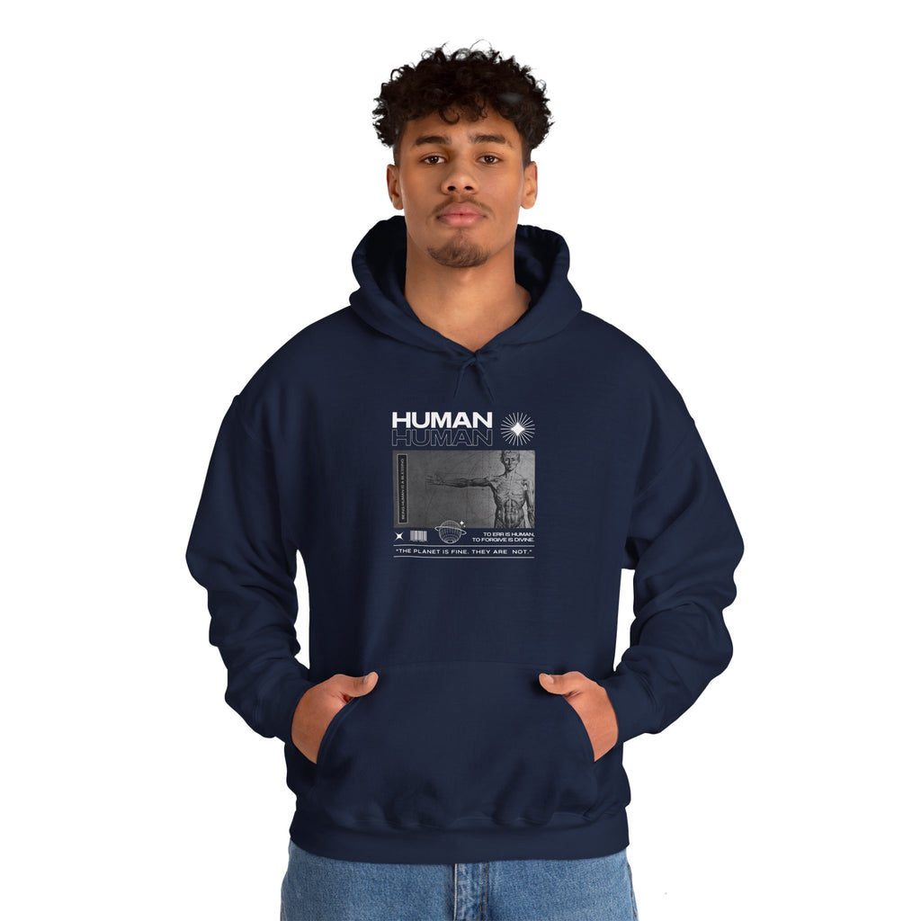 Human Graphic Unisex Heavy Blend Hooded Sweatshirt