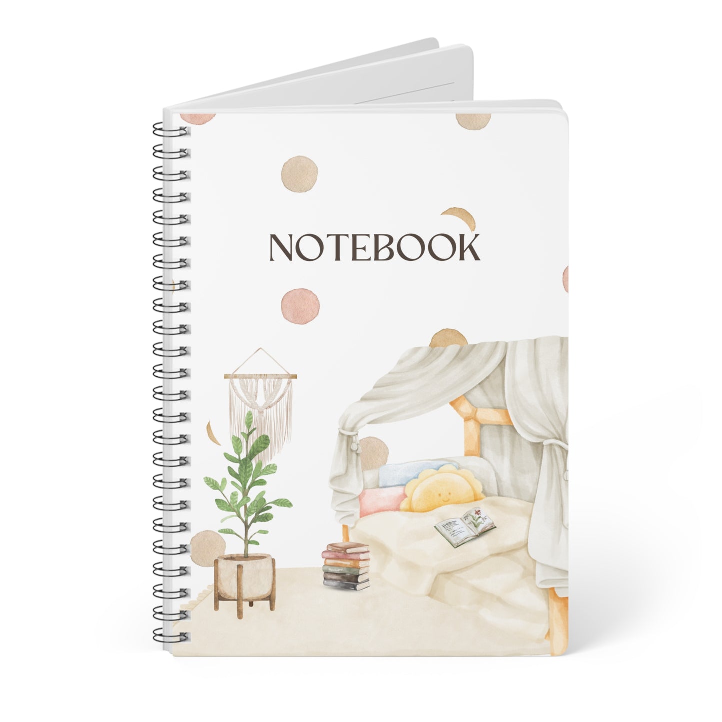 Cozy A5 Wirobound Softcover Notebook - Perfect for Journaling & Note-taking