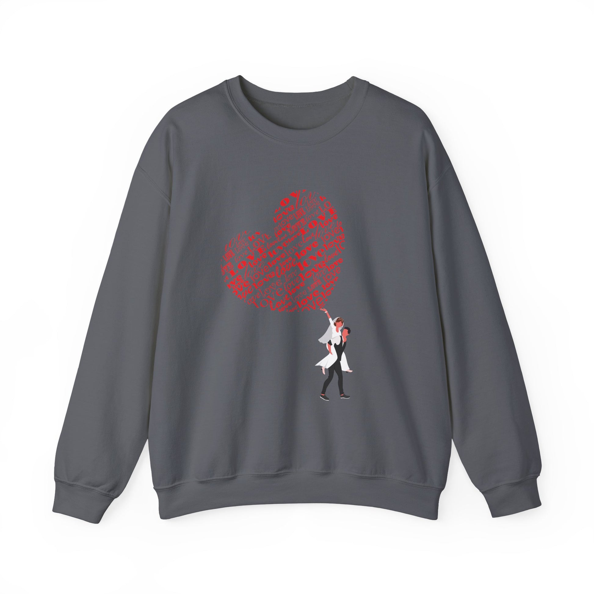 Romantic Love Heart Unisex Crewneck Sweatshirt