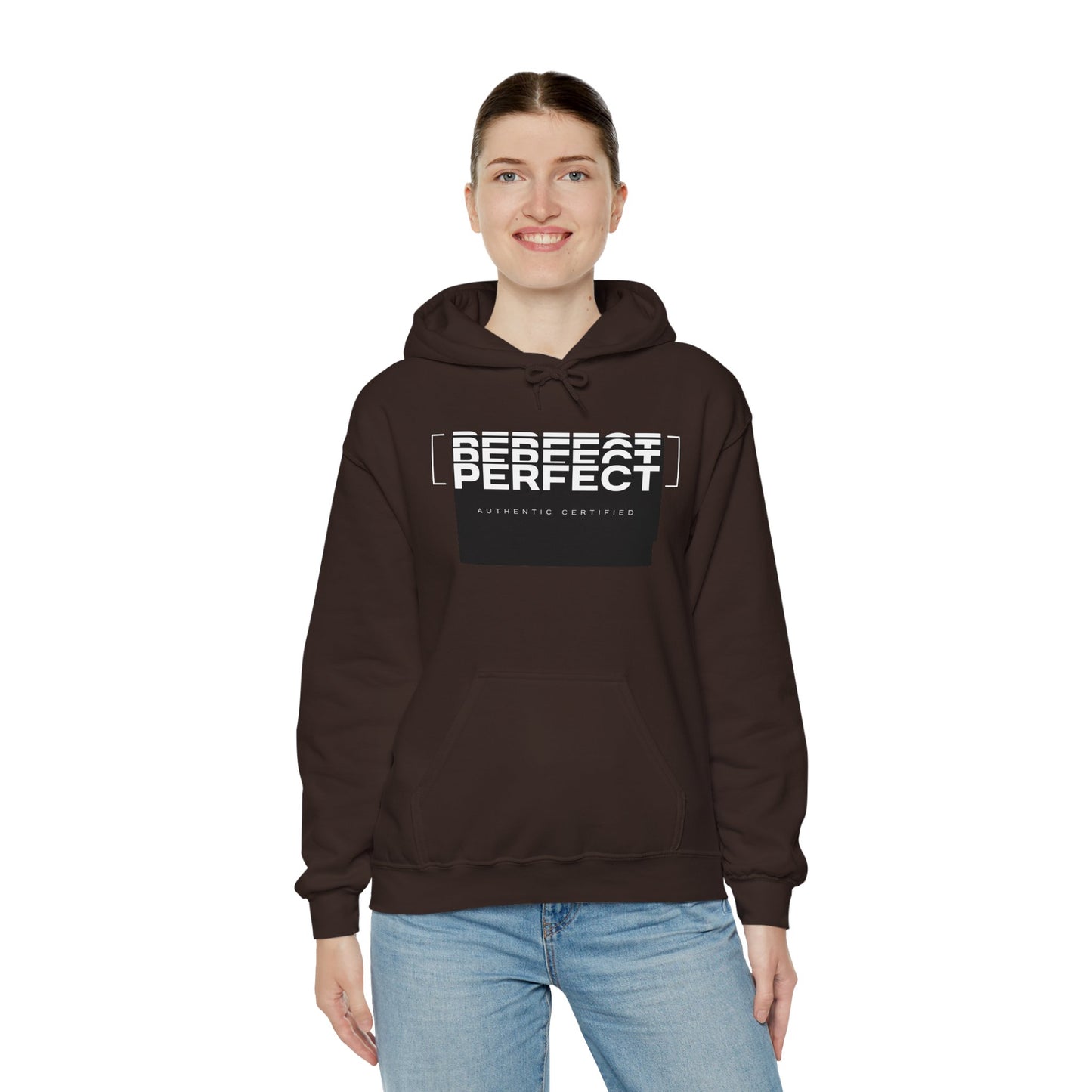 Unisex Heavy Blend™ Hoodie - 'Defeat Perfect' Graphic Sweatshirt