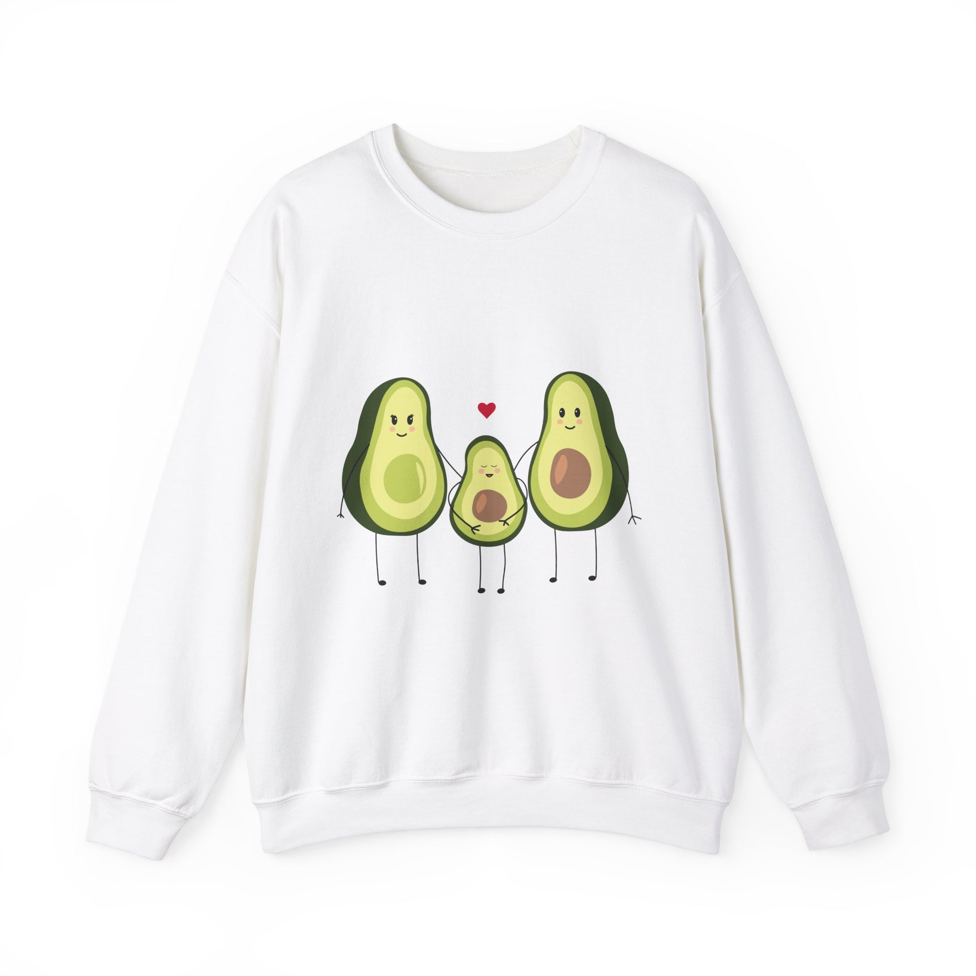 Cute Avocado Family Unisex Crewneck Sweatshirt - Perfect for Food Lovers